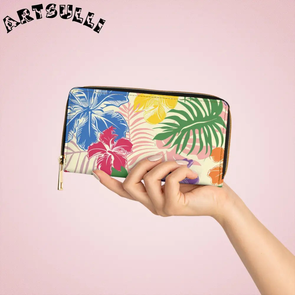 JAKKOUTTHEBXX Tropical Floral Credit Cards Wallet 2025