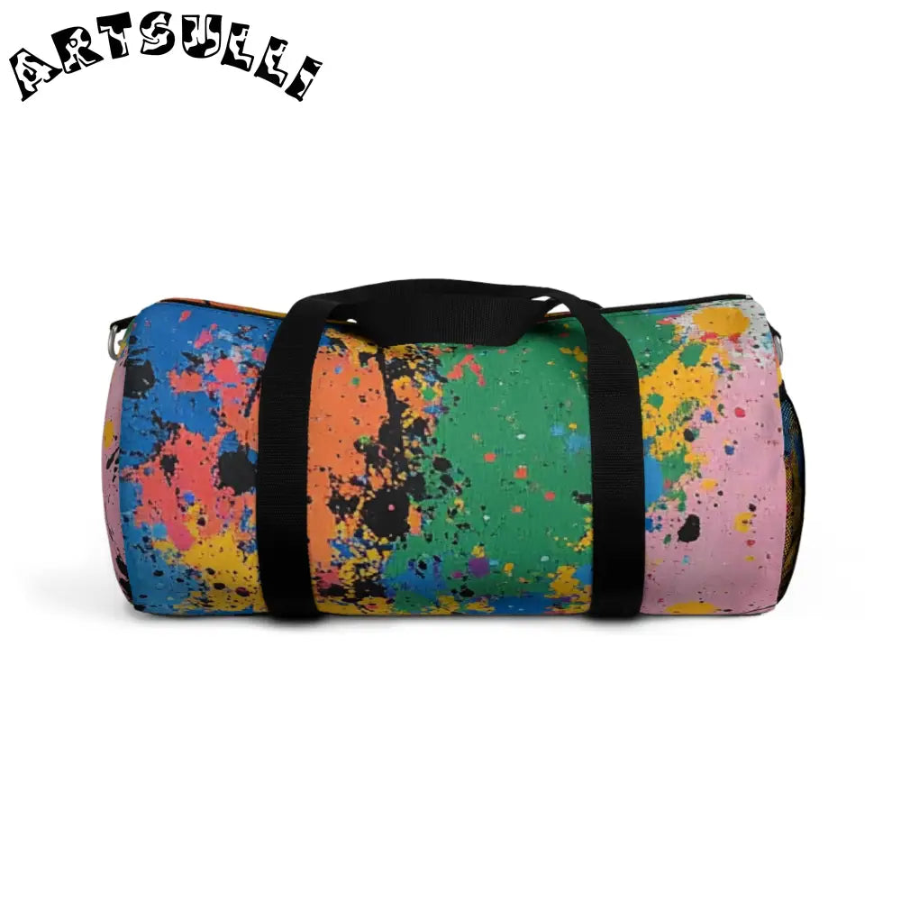 JAKKOUTTHEBXX The Colors Of Paint Splatter Duffel Bag JAKKOUTTHEBXX