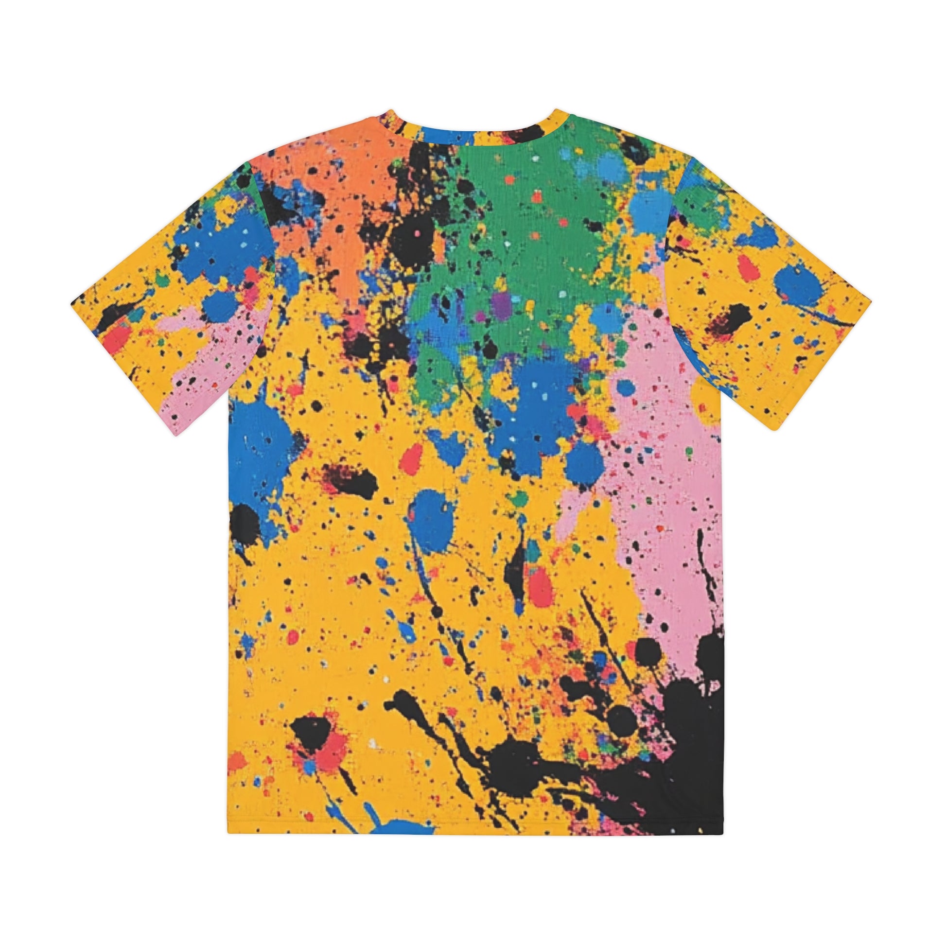 The Colors Of Paint Splatter Men's Polyester Tee (AOP), Artsulli - Art is Long, Life is Short, All Over Prints, , , , , , , 