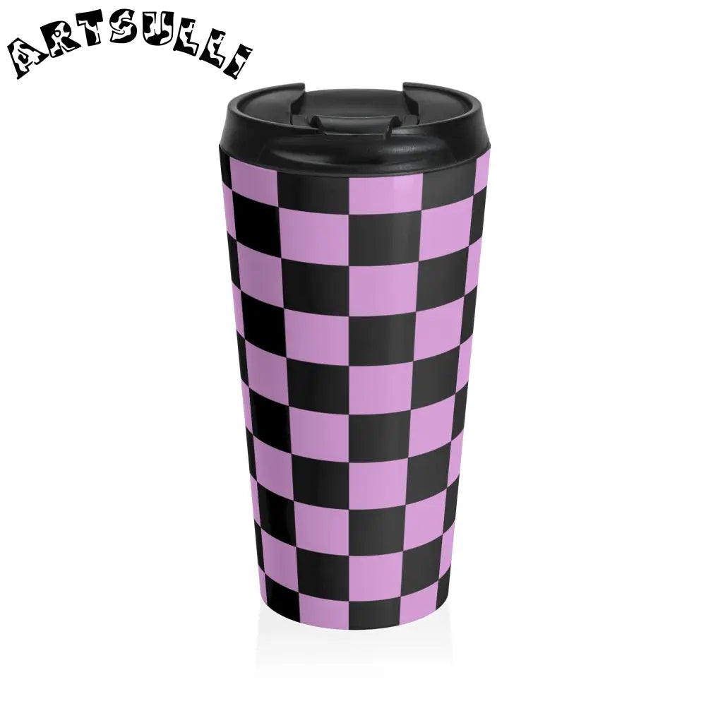 JAKKOUTTHEBXX Pixel Punk Vision Stainless Steel Travel Mug