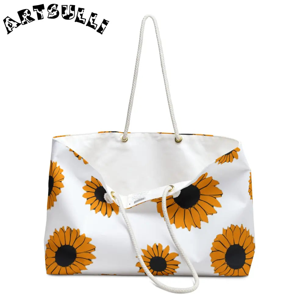 JAKKOUTTHEBXX Sunflowers Weekender Bag JAKKOUTTHEBXX Artsulli - Art
