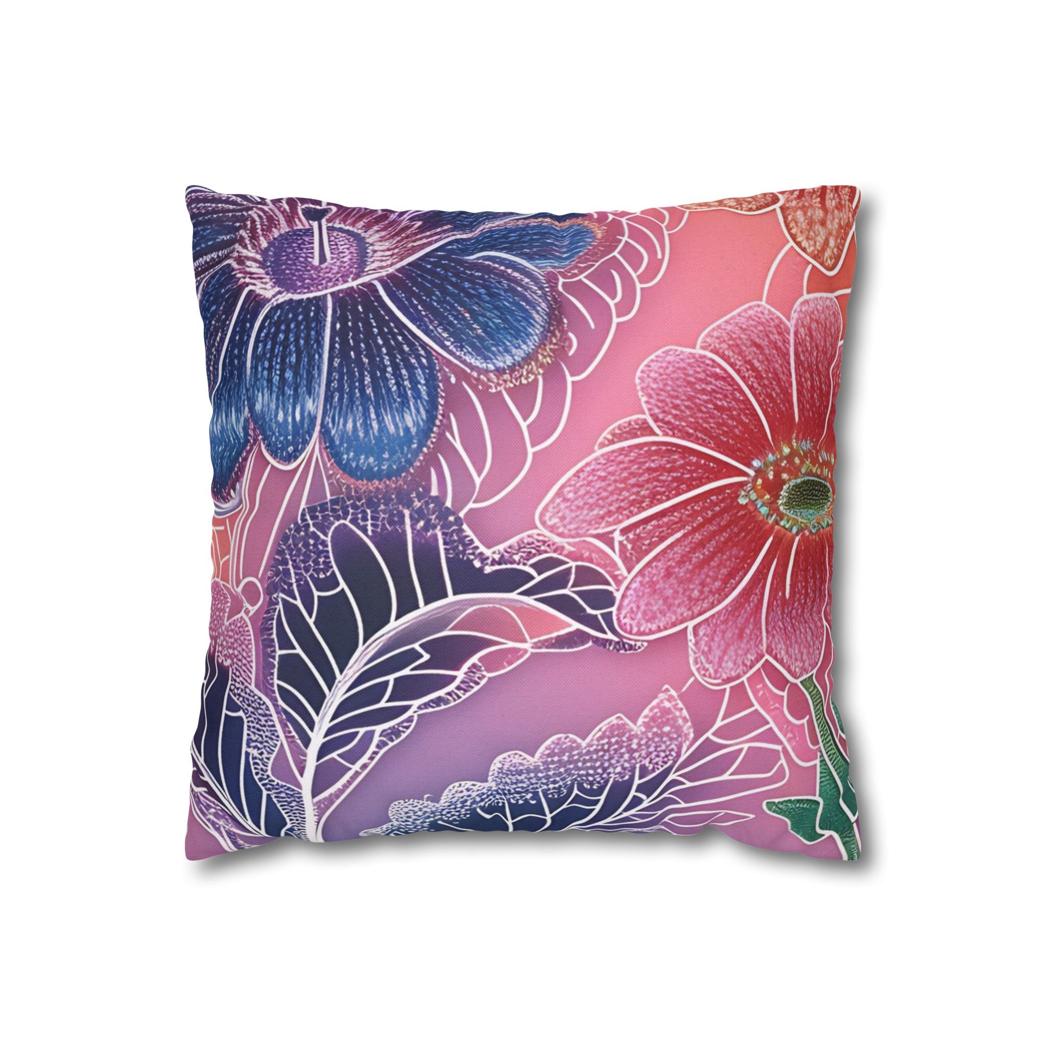 Spun Polyester Square Pillowcase