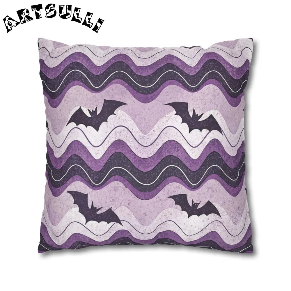 JAKKOUTTHEBXX Bat Wave Spun Polyester Square Pillowcase