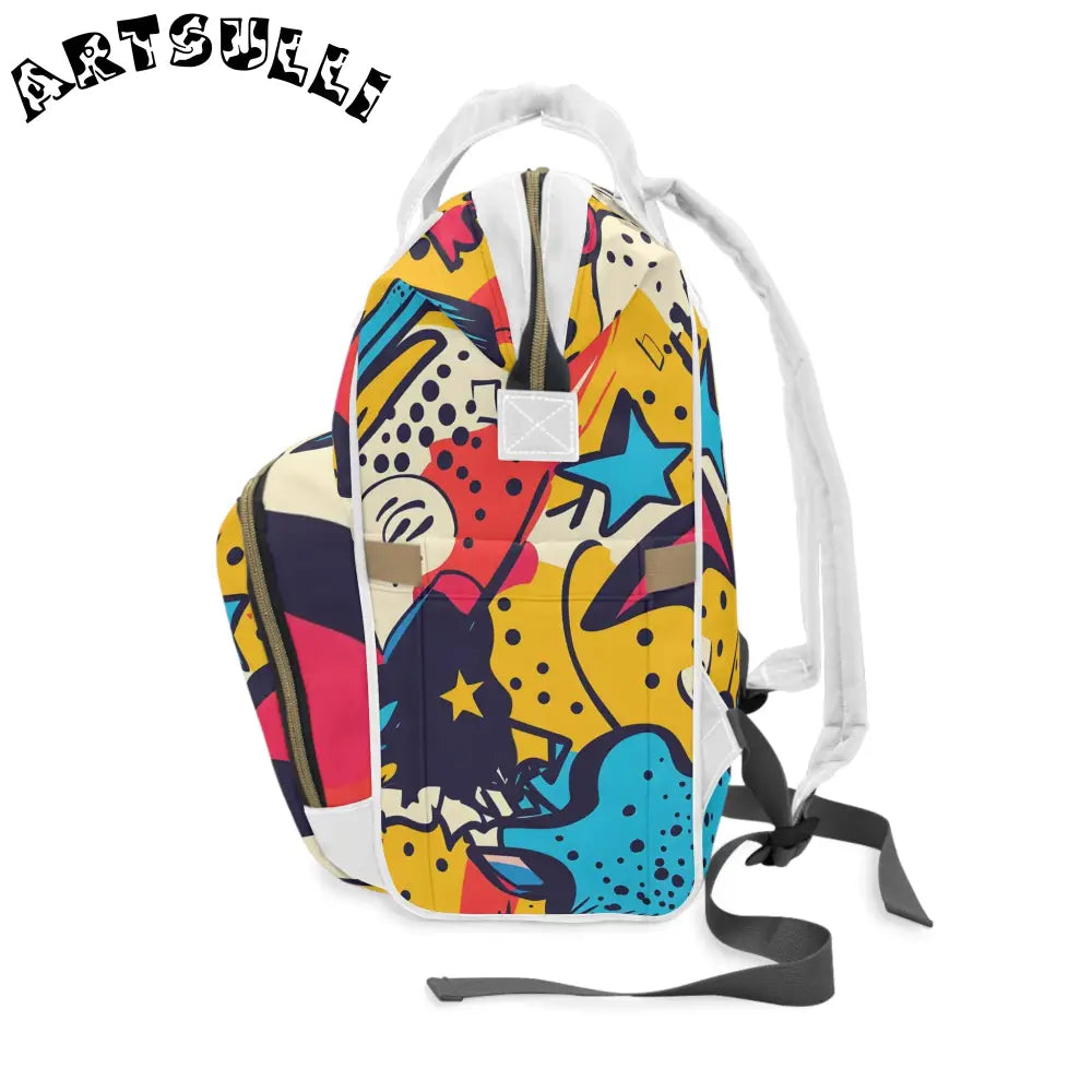 JAKKOUTTHEBXX Comic x Pop Art Multifunctional Diaper Backpack