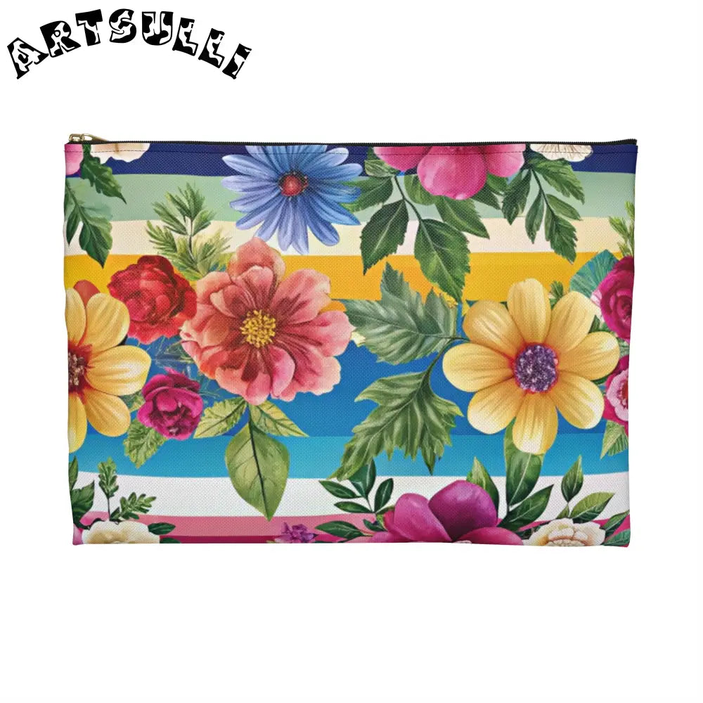 JAKKOUTTHEBXX Colorful Floral Stripe Pouch 2025