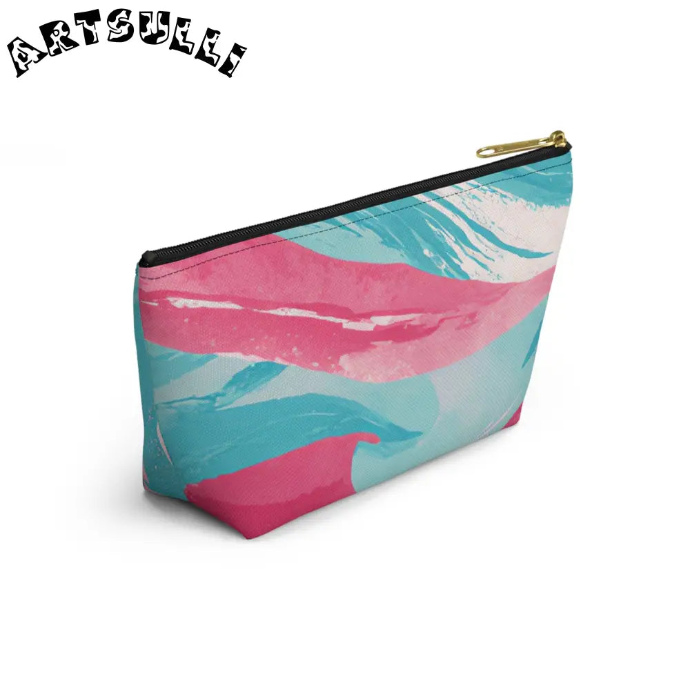 JAKKOUTTHEBXX The Great Pastelwave Pink and Blue Accessory Pouch w