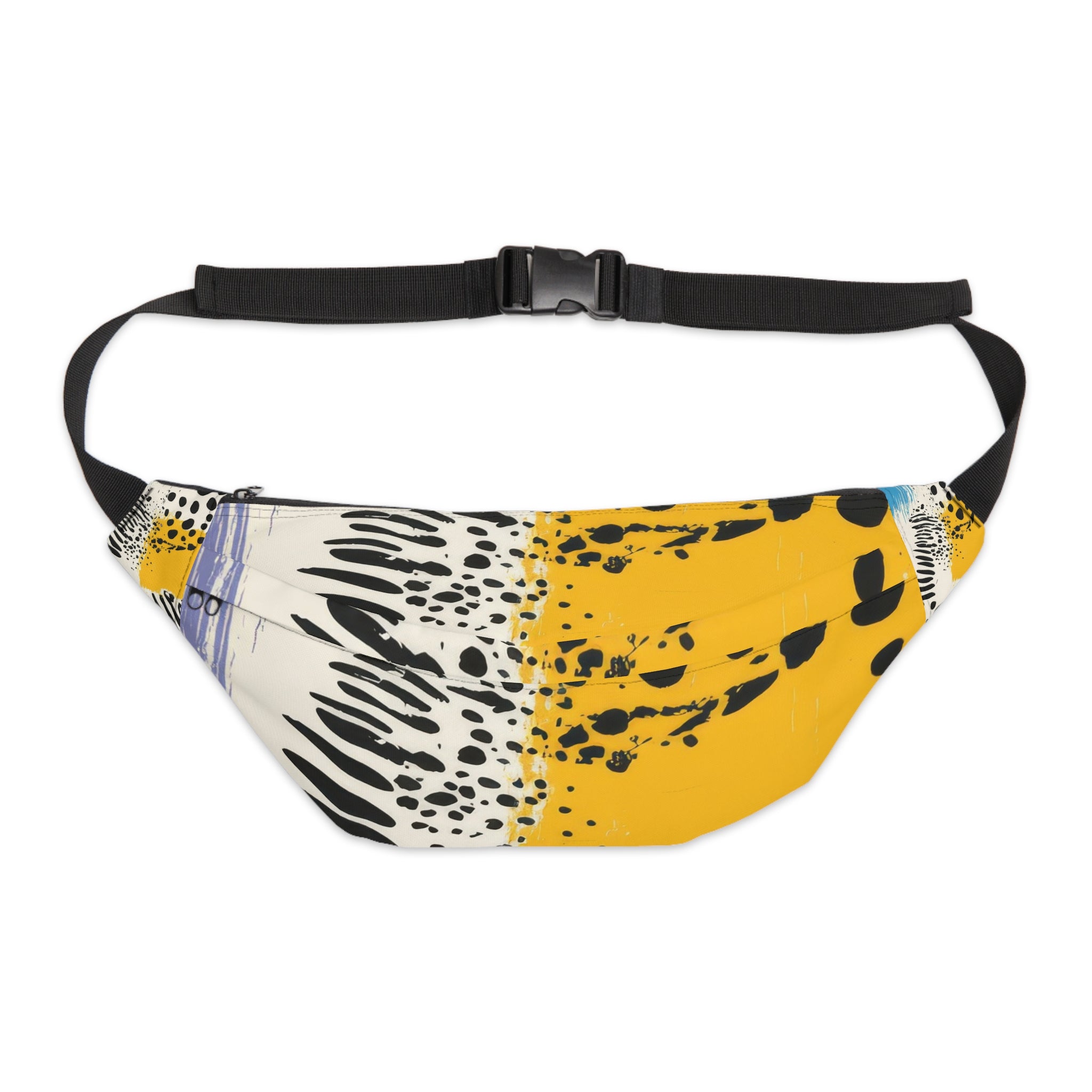 Rae Zebra Rhapsody Large Fanny Pack, Artsulli - Art is Long, Life is Short, Bags, Size, 8" × 9" × 4'', , , , , 99112851280792