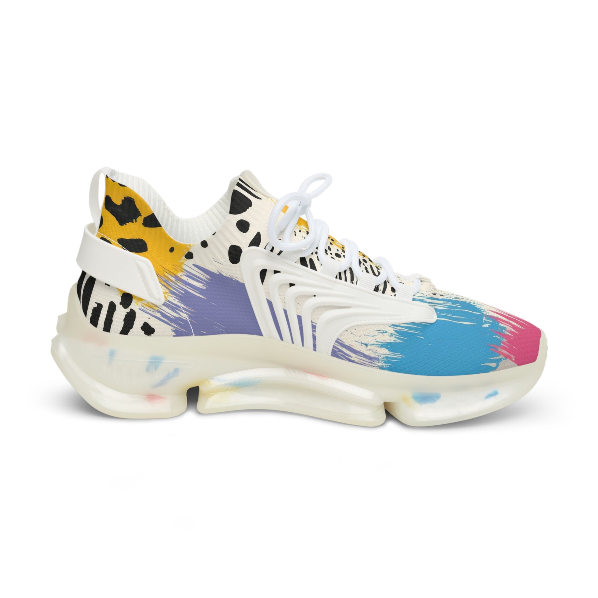 Rae Zebra Rhapsody II Men's Mesh Sneakers, Artsulli - Art is Long, Life is Short, Shoes, , , , , , , 