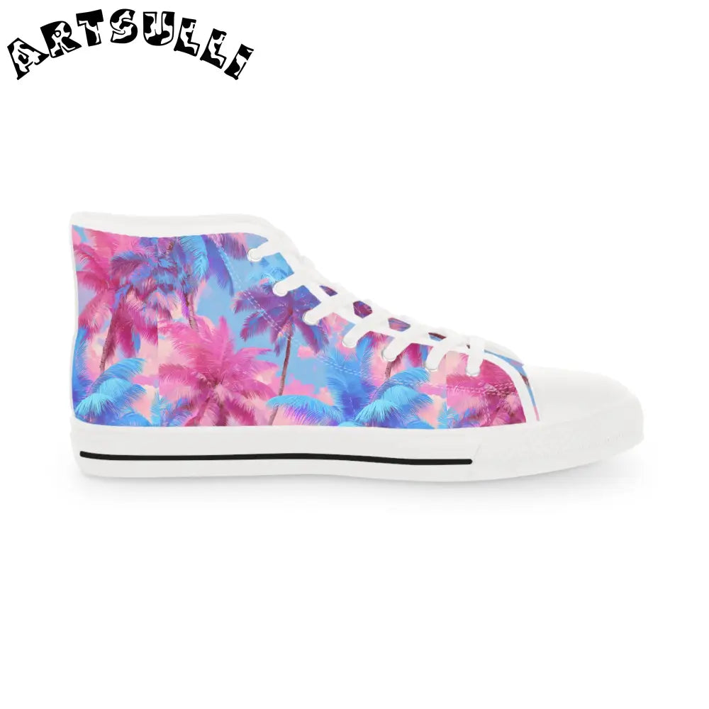 JAKKOUTTHEBXX Ethereal Pastel Palms II Men’s High Top Sneakers