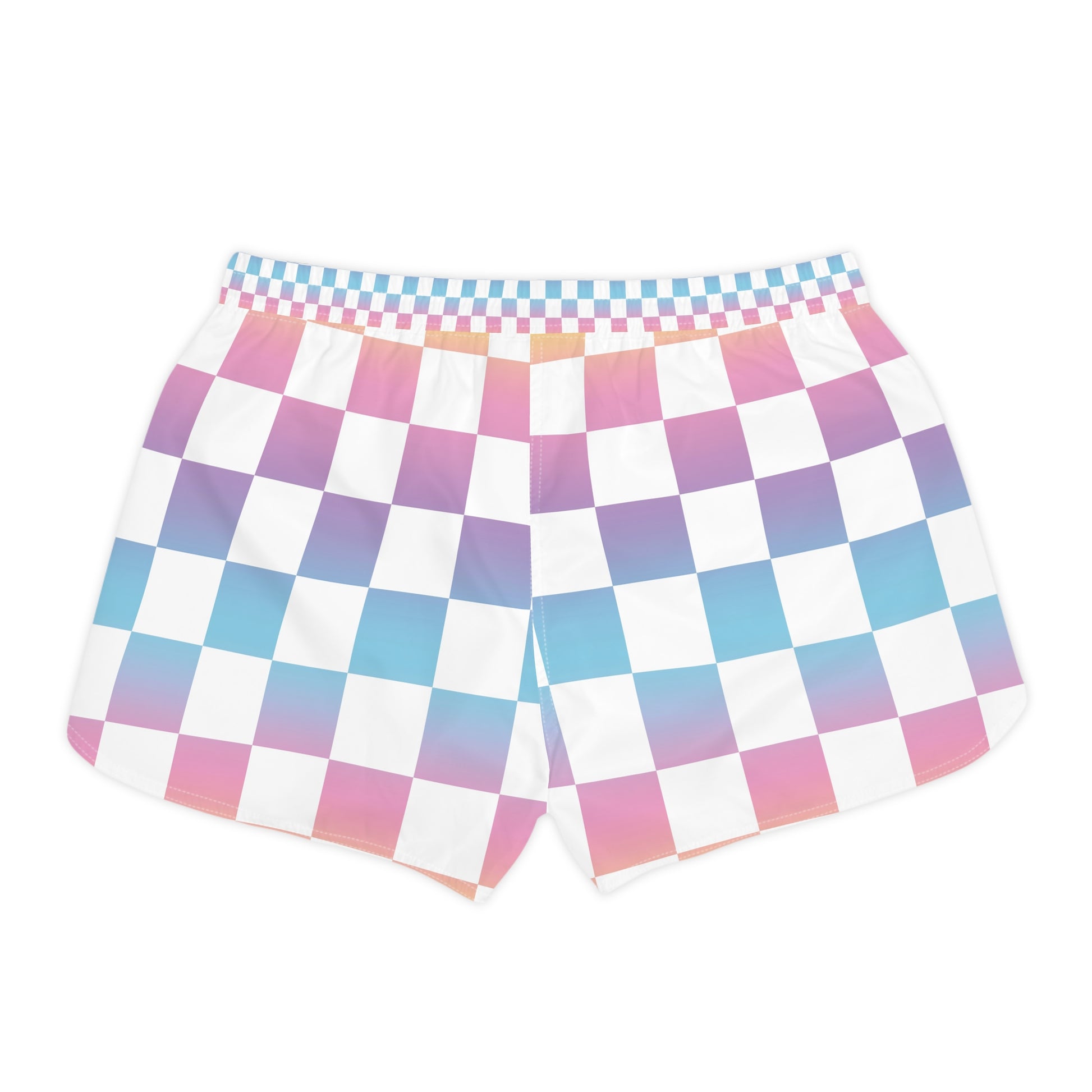 Vaporwave Check II Women's Casual Shorts (AOP), Artsulli - Art is Long, Life is Short, All Over Prints, , , , , , , 