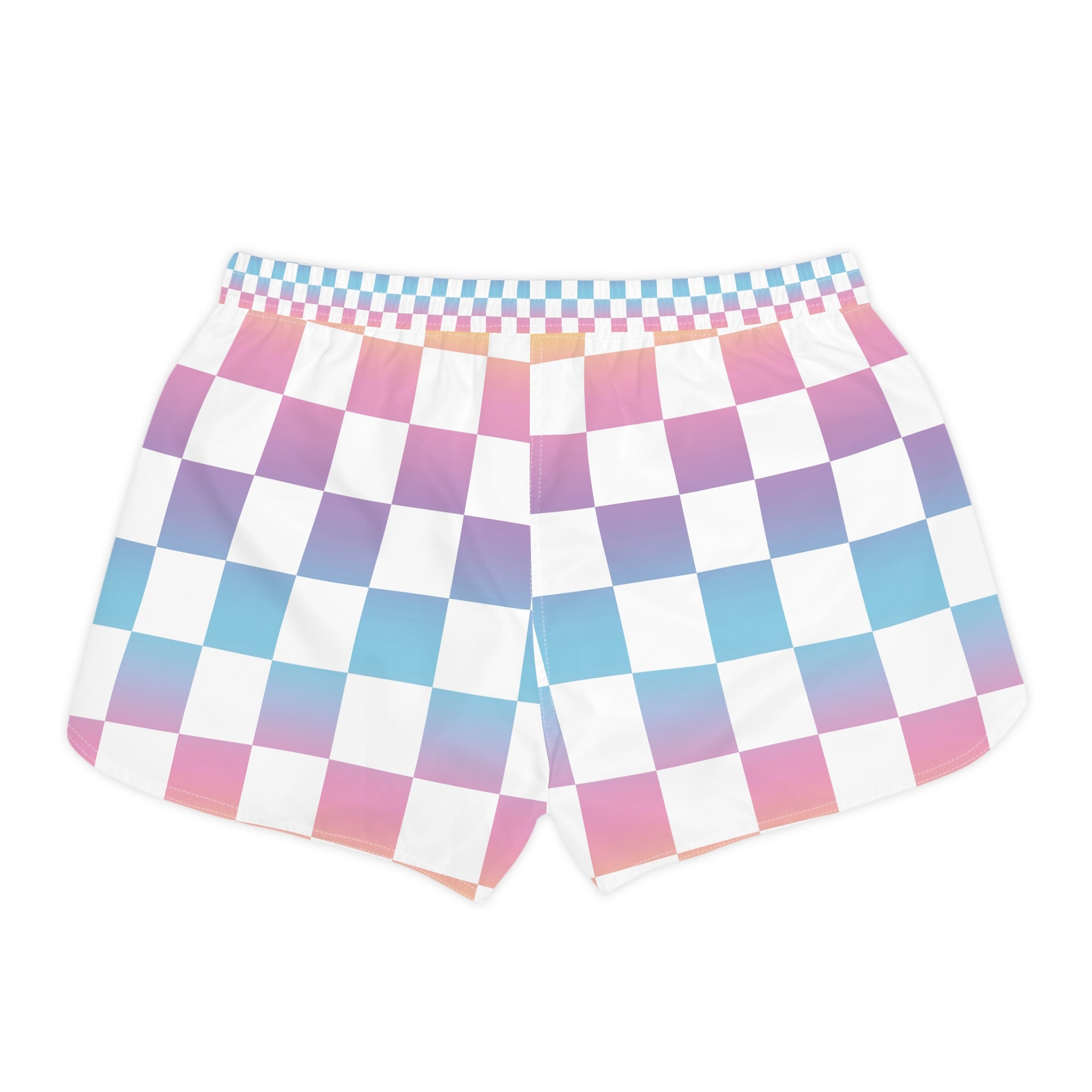 Vaporwave Check II Women's Casual Shorts (AOP), Artsulli - Art is Long, Life is Short, All Over Prints, , , , , , , 