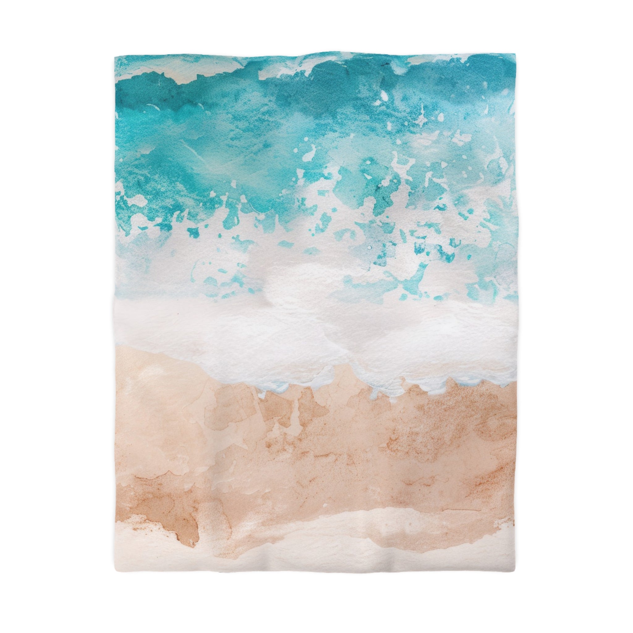 Seashore Microfiber Duvet Cover, Artsulli - Art is Long, Life is Short, Home Decor, Size, Twin, Color, Cream, , , 17958558196428505943