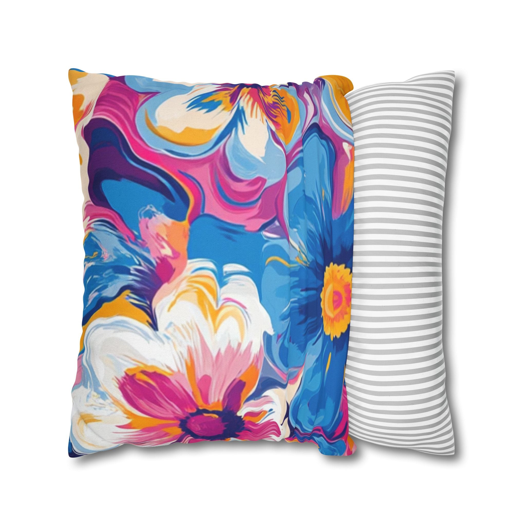 Spun Polyester Square Pillowcase