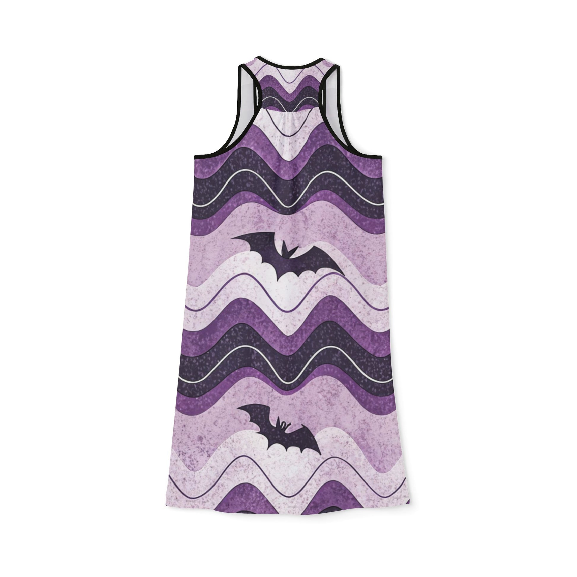 Bat Wave Women's Racerback Dress (AOP), Artsulli - Art is Long, Life is Short, Tank Top, , , , , , , 