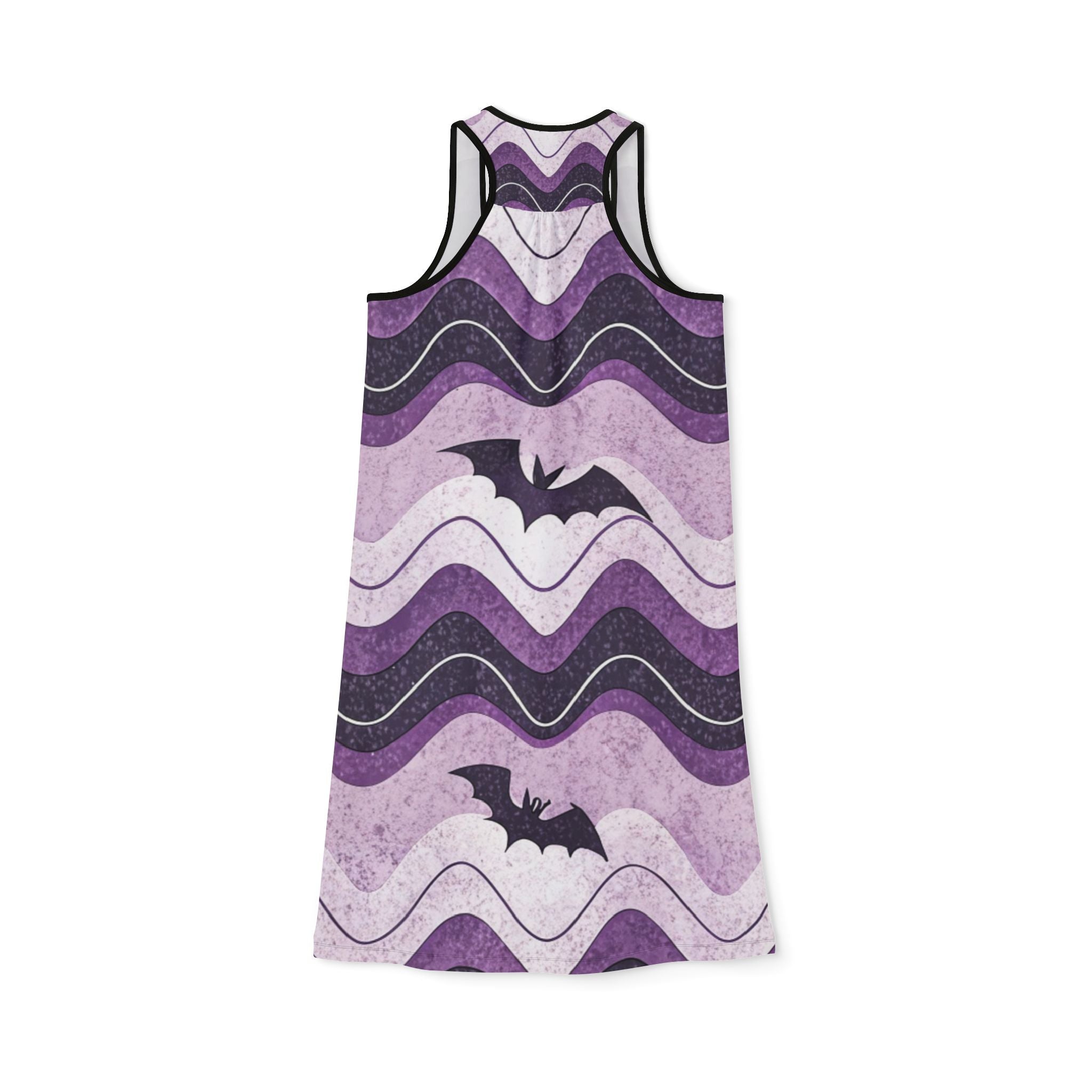 Bat Wave Women's Racerback Dress (AOP), Artsulli - Art is Long, Life is Short, Tank Top, , , , , , , 