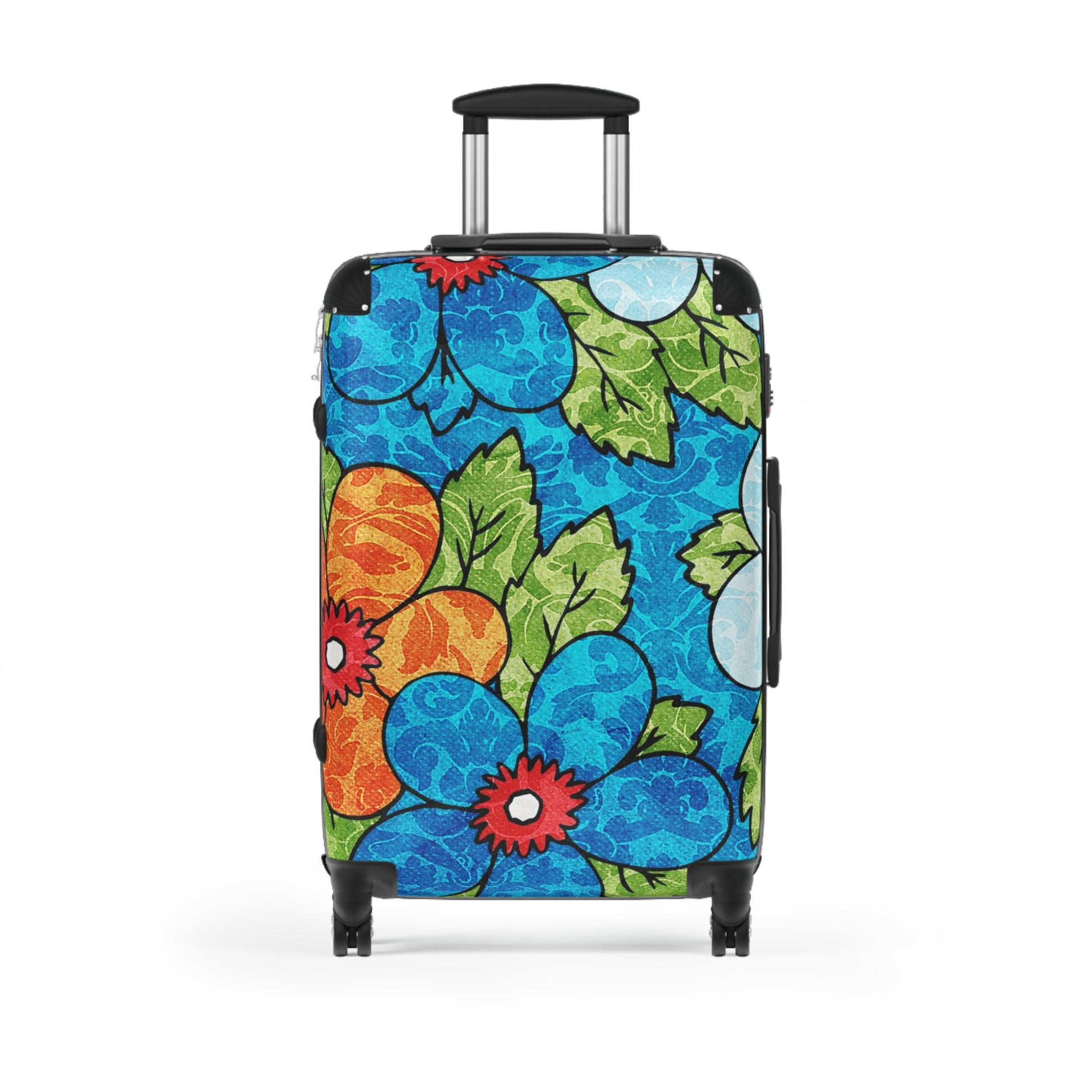 Blue Orange Groovy Suitcase, Artsulli - Art is Long, Life is Short, Bags, Size, Medium, Color, Black, , , 21357159439324031532
