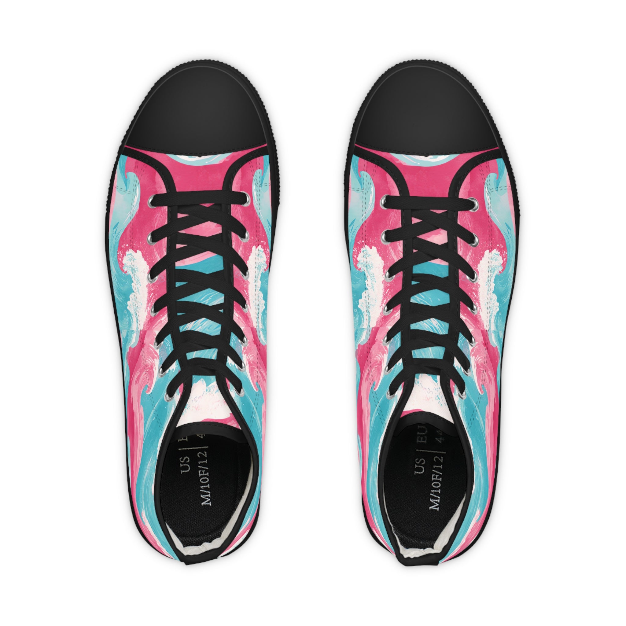 The Great Pastelwave II Men's High Top Sneakers, Artsulli - Art is Long, Life is Short, Shoes, , , , , , , 