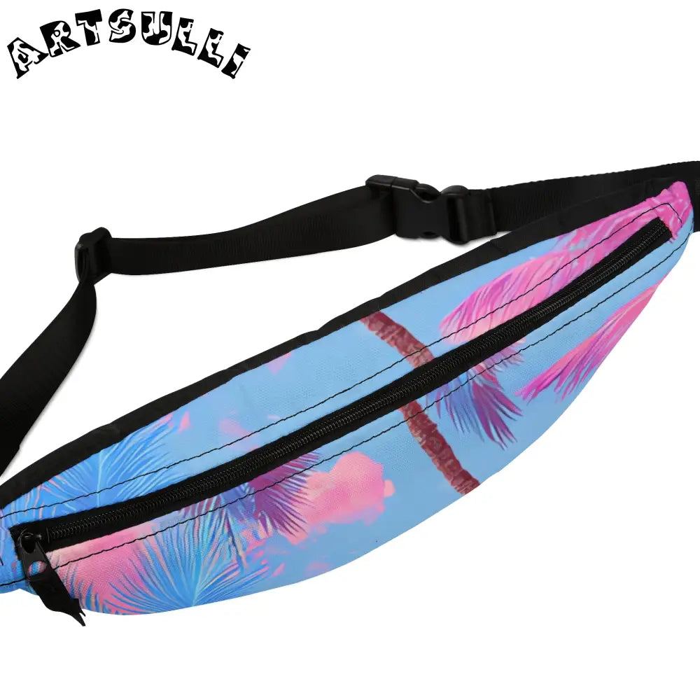 JAKKOUTTHEBXX Ethereal Pastel Palms Fanny Pack JAKKOUTTHEBXX