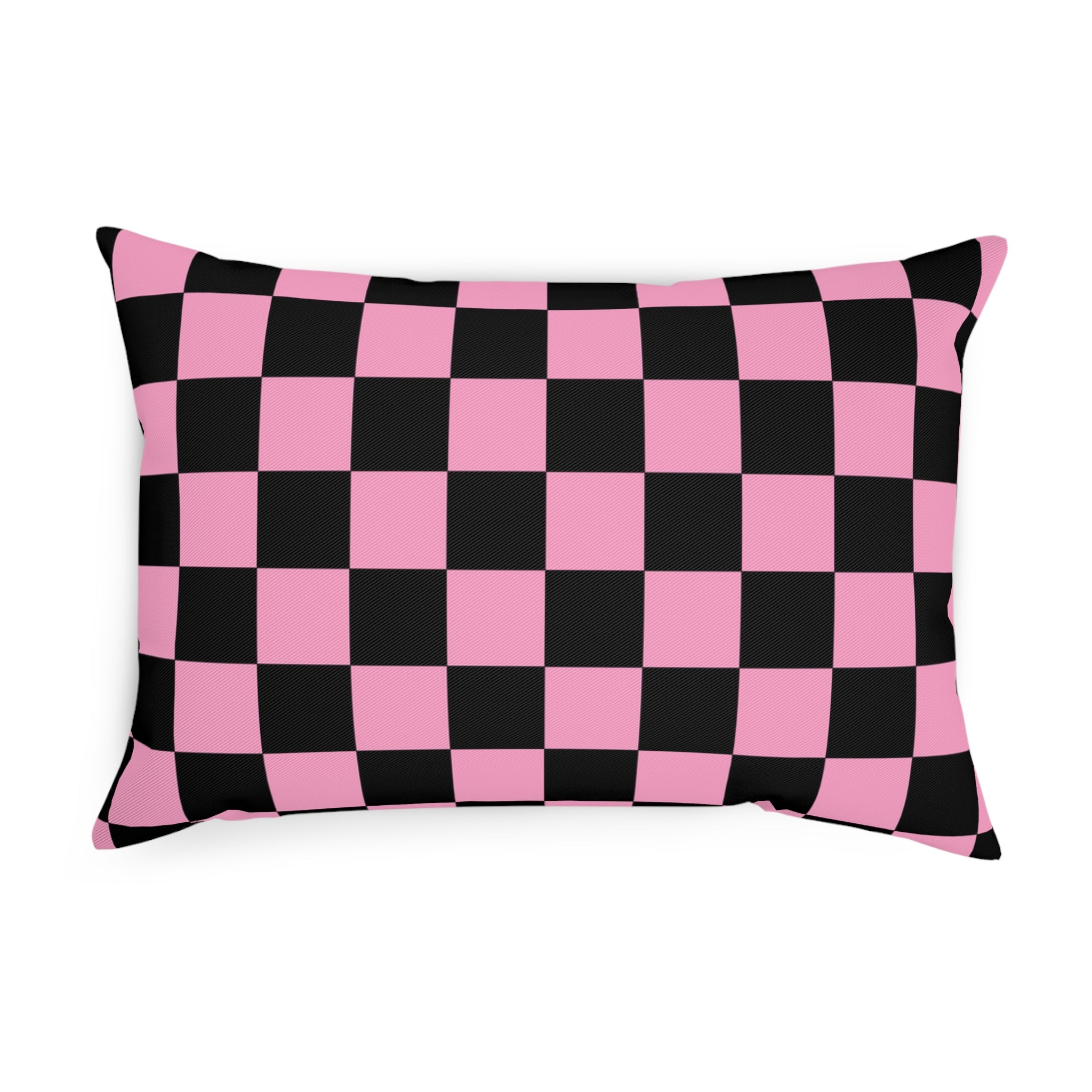 Checkerboard Black and Pink Cushion, Artsulli - Art is Long, Life is Short, Home Decor, , , , , , , 