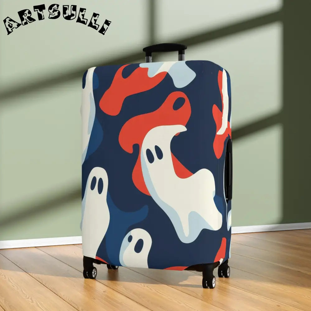 JAKKOUTTHEBXX Camo Ghosts Luggage Cover JAKKOUTTHEBXX Artsulli - Art