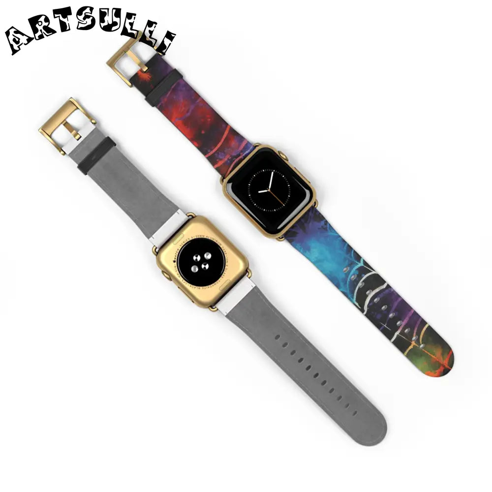 JAKKOUTTHEBXX Spider Web Faux Leather Watch Band 2025
