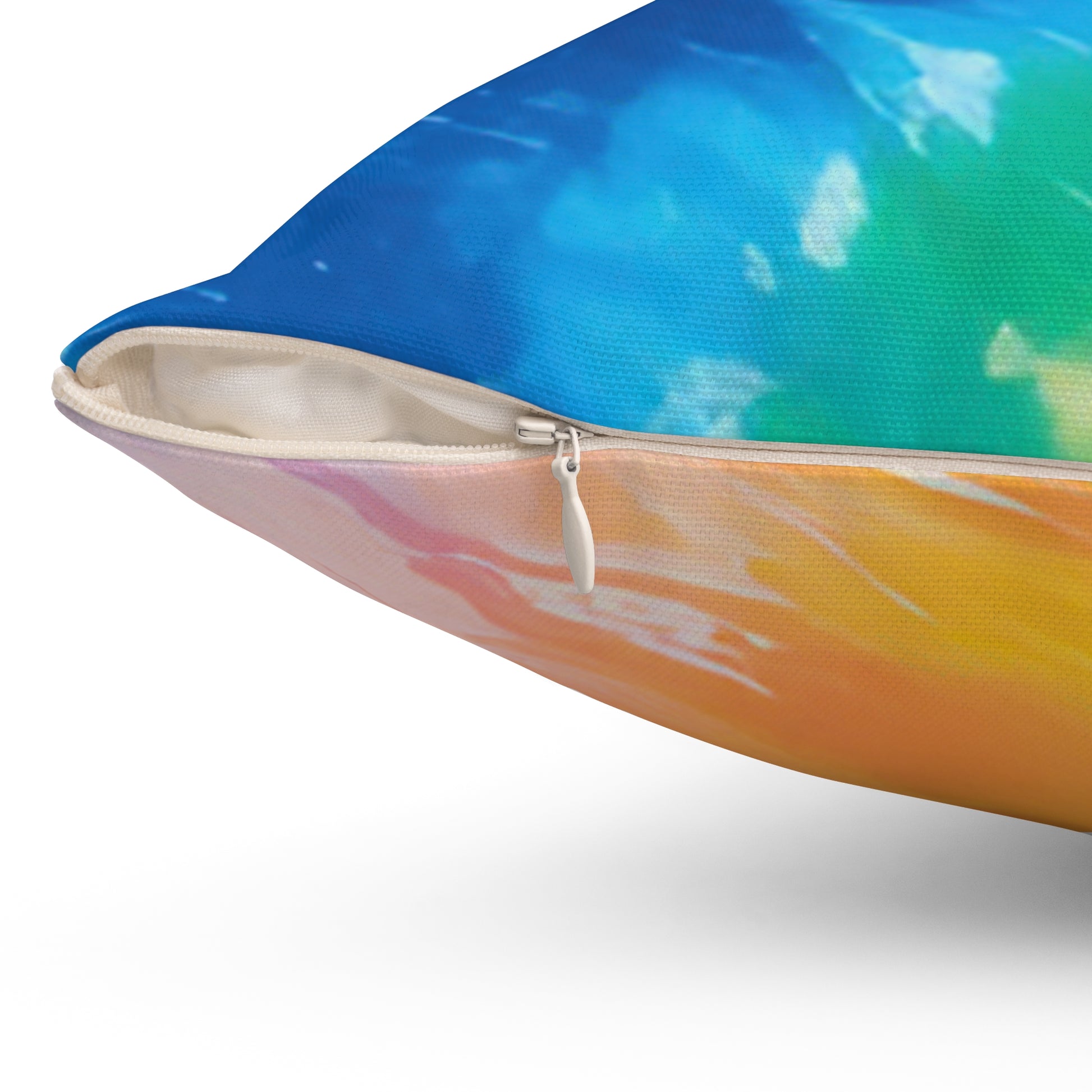 Tie Dye Spun Polyester Square Pillow, Artsulli - Art is Long, Life is Short, Home Decor, , , , , , , 