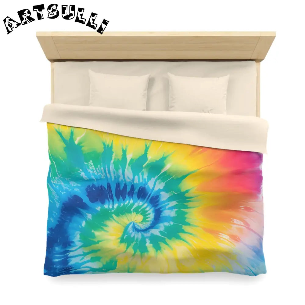 JAKKOUTTHEBXX Tie Dye Spiral Rainbow Duvet Cover 2025