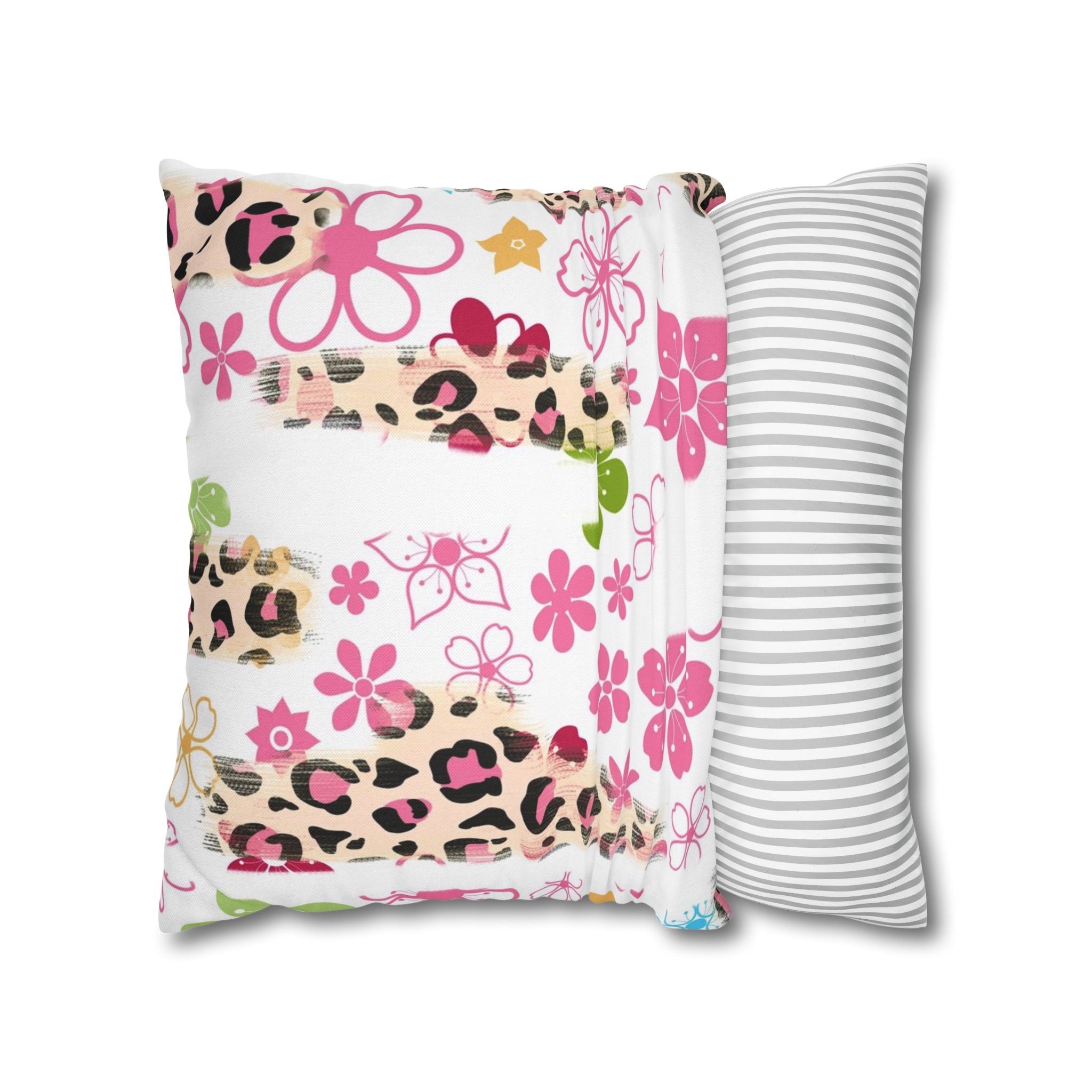 Spun Polyester Square Pillowcase