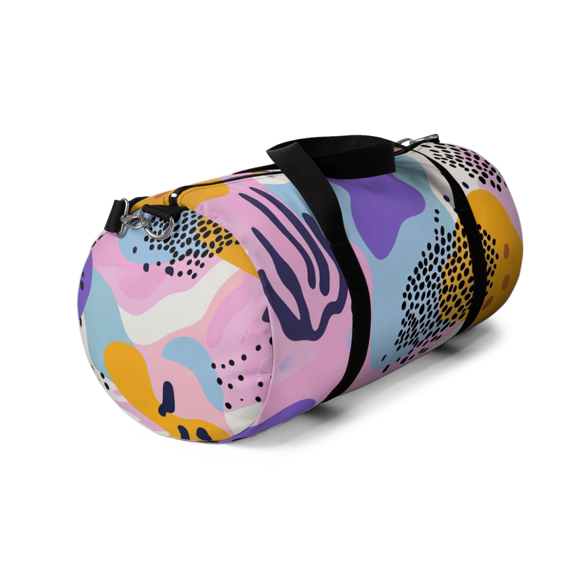 Colorful Abstract Dots and Shapes II Duffel Bag, Artsulli - Art is Long, Life is Short, Bags, , , , , , , 