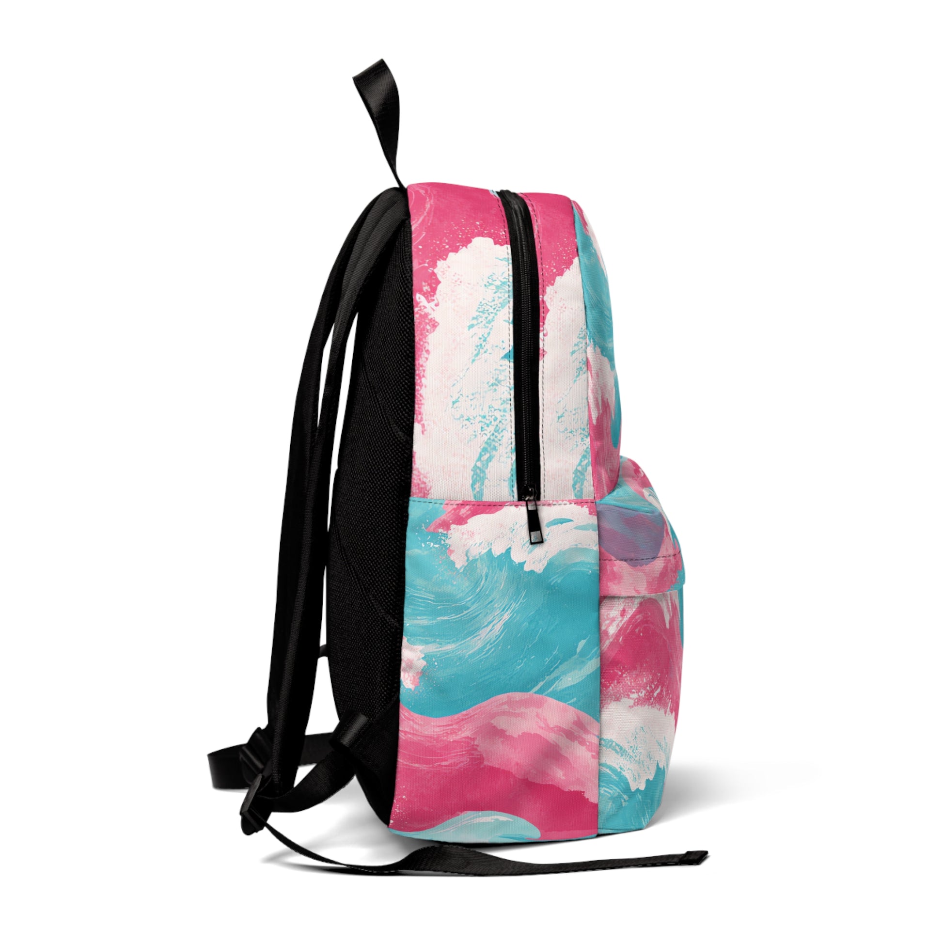 The Great Pastelwave II Pink and Blue Unisex Classic Backpack, Artsulli - Art is Long, Life is Short, Bags, , , , , , , 