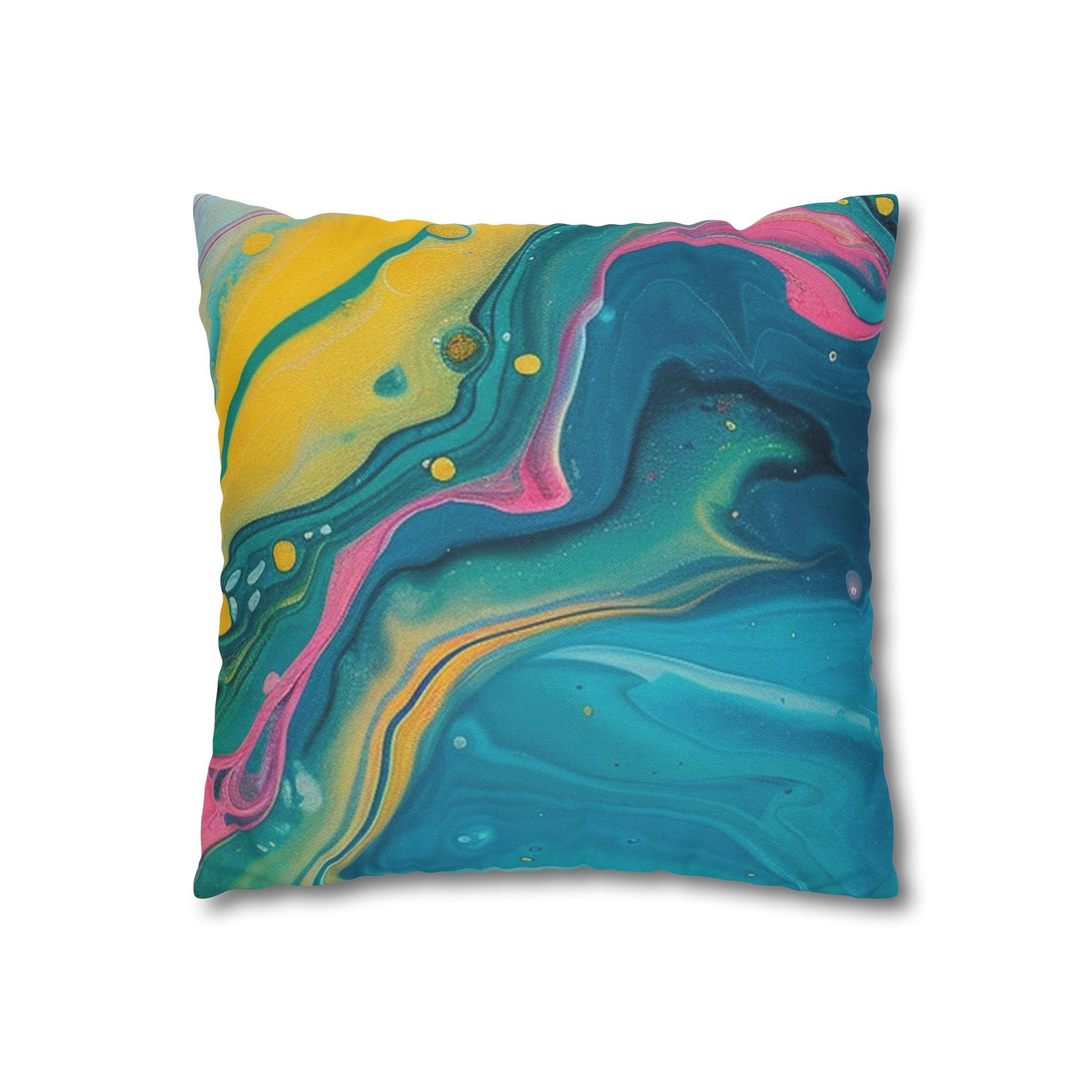 Spun Polyester Square Pillowcase, Artsulli - Art is Long, Life is Short, Home Decor, , , , , , , 