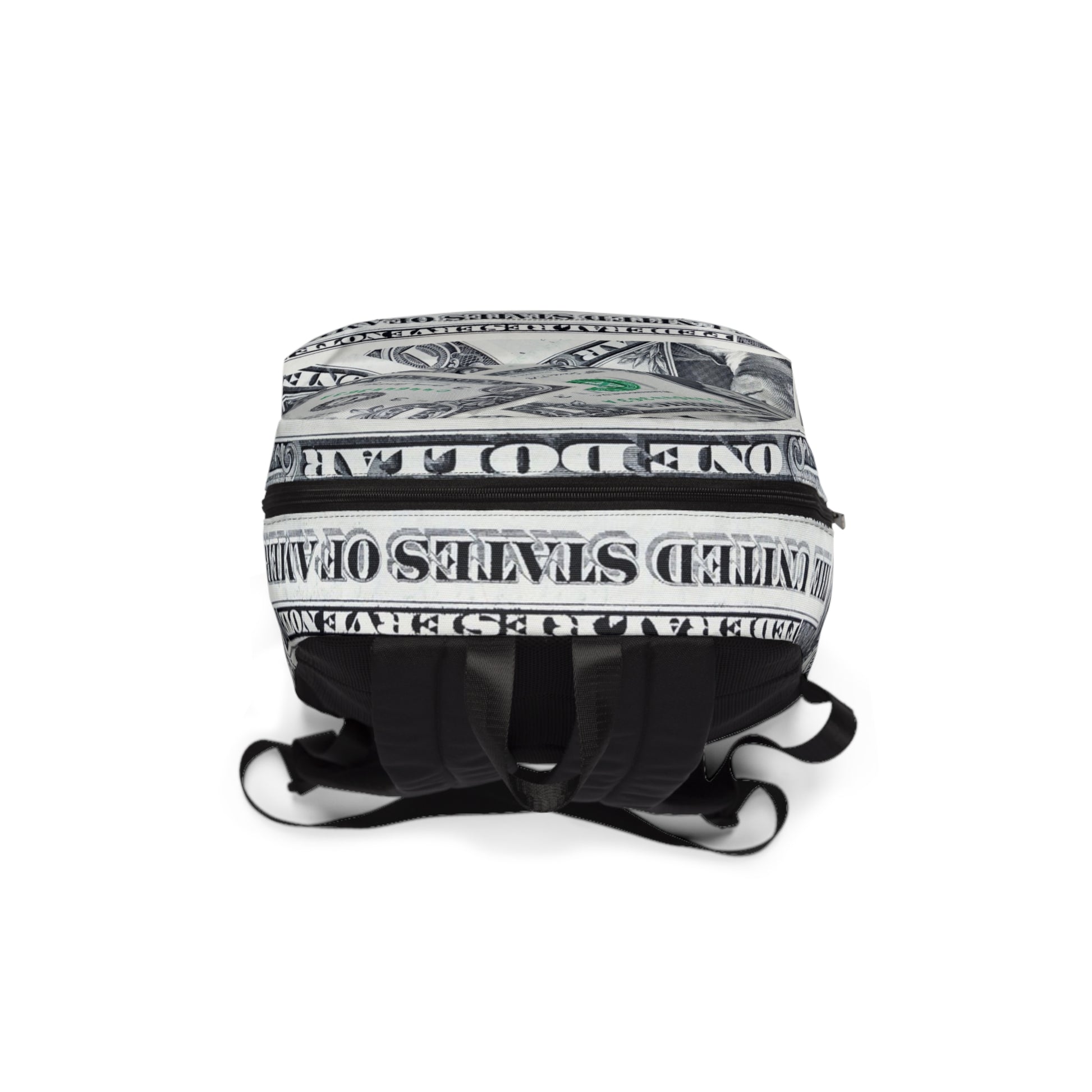 Money Collage Unisex Classic Backpack, Artsulli - Art is Long, Life is Short, Bags, , , , , , , 