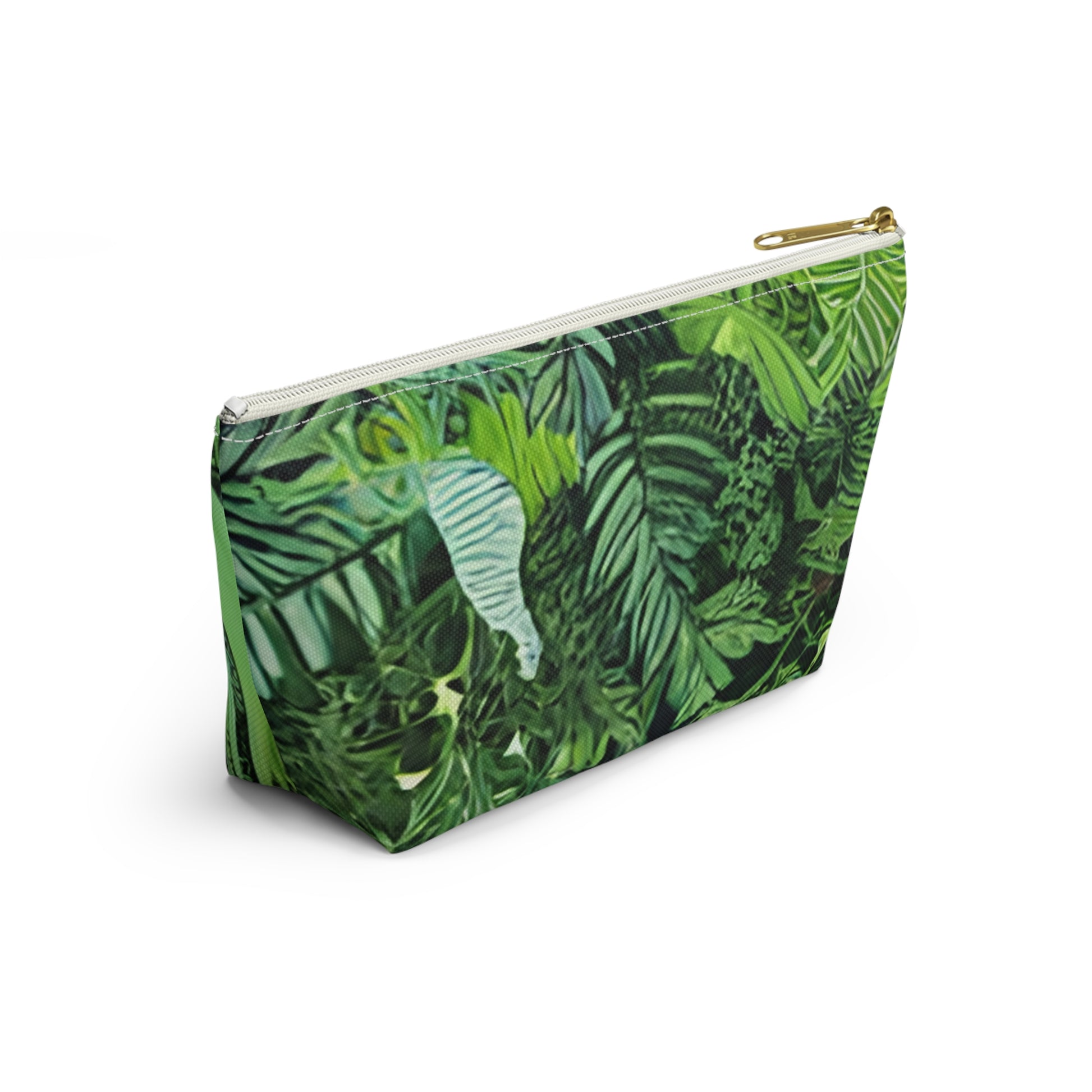 Jungle Zebra Art Accessory Pouch w T-bottom, Artsulli - Art is Long, Life is Short, Bags, , , , , , , 