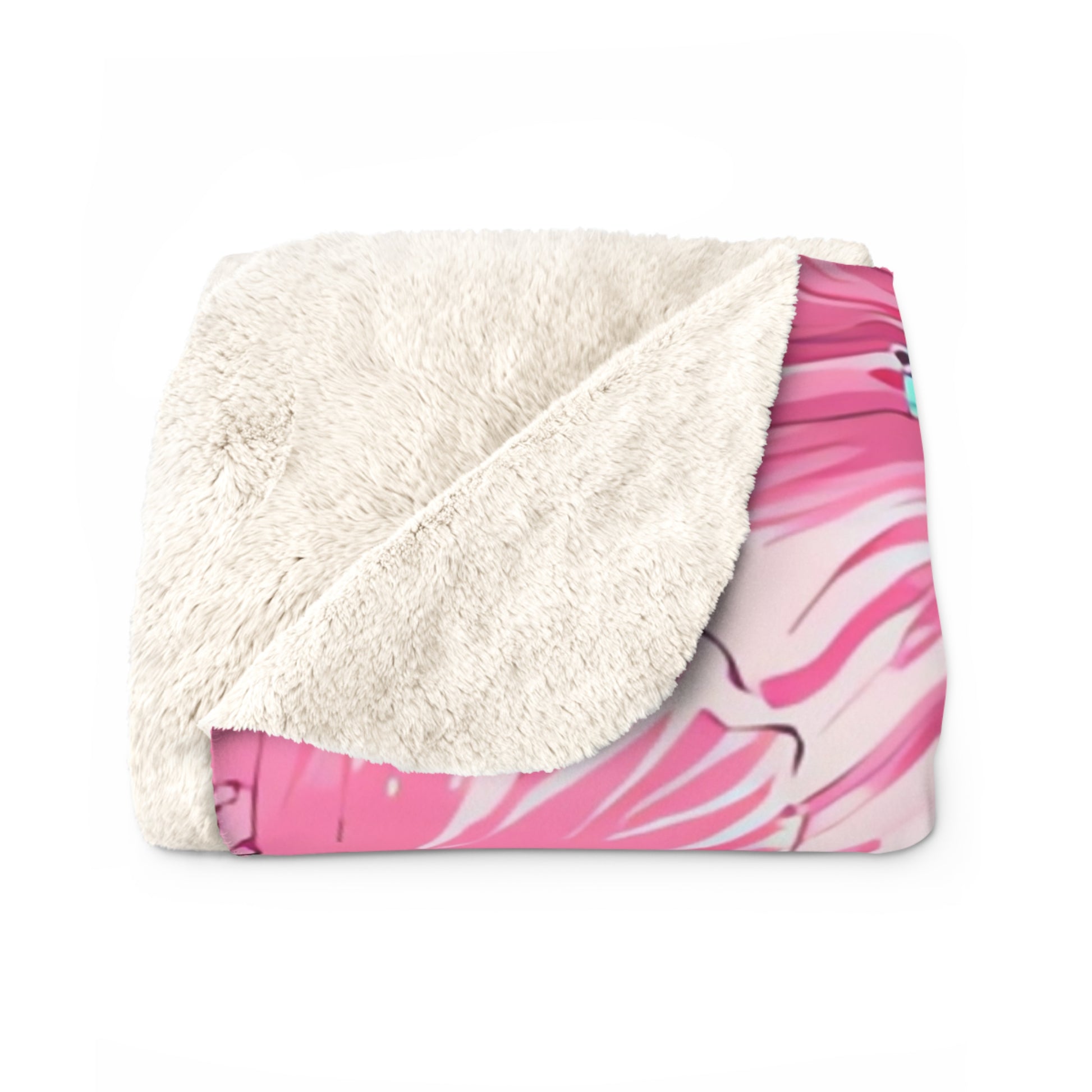 Flowerpunk Aloha Sherpa Fleece Blanket, Artsulli - Art is Long, Life is Short, Home Decor, , , , , , , 