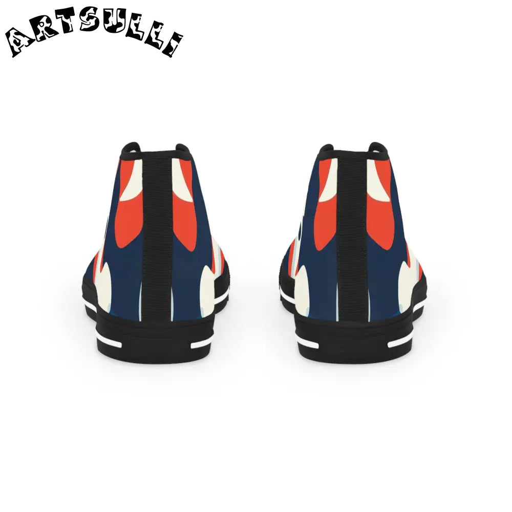 JAKKOUTTHEBXX Camo Ghosts Men’s High Top Sneakers JAKKOUTTHEBXX