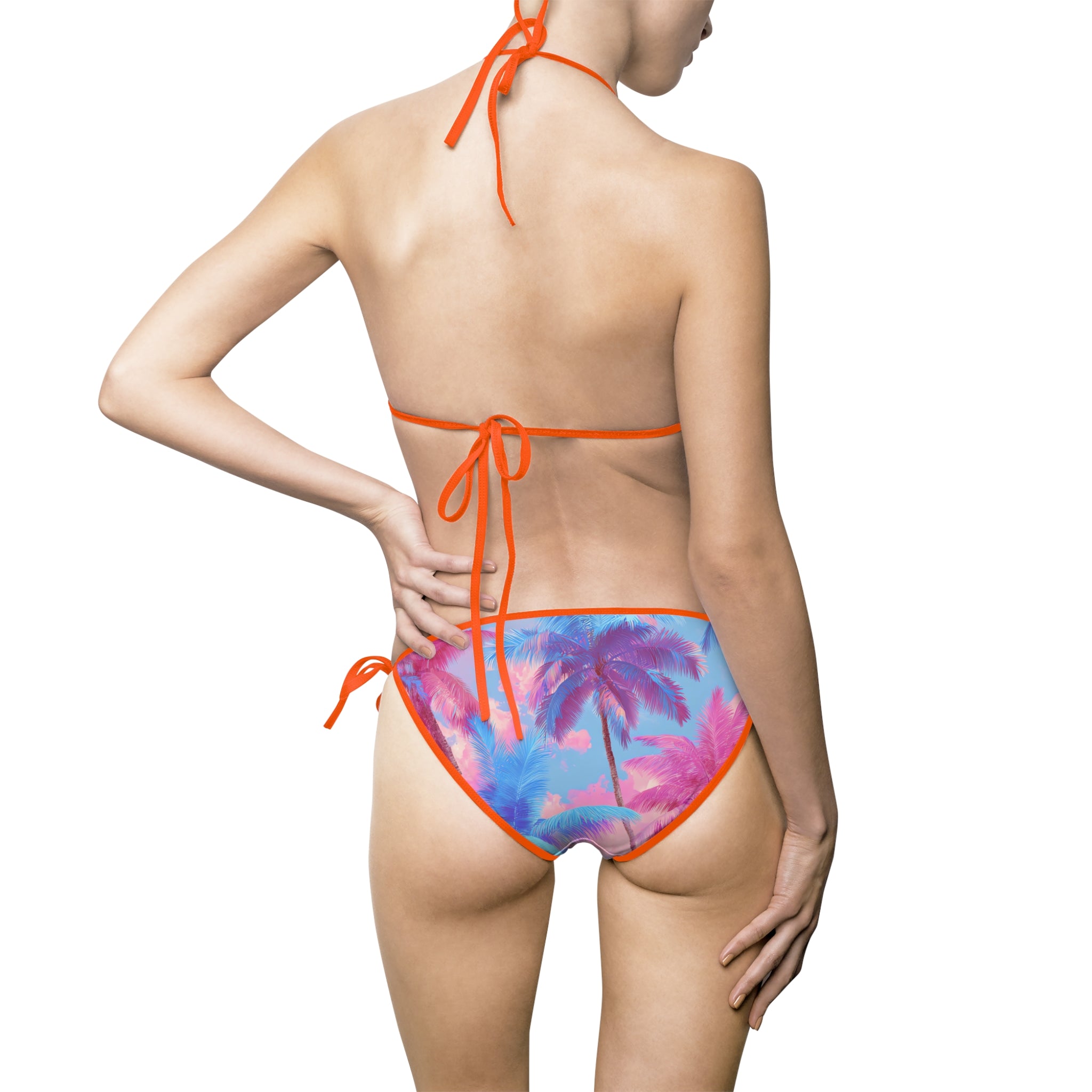 Ethereal Pastel Palms Women's Bikini Swimsuit (AOP), Artsulli - Art is Long, Life is Short, All Over Prints, , , , , , , 