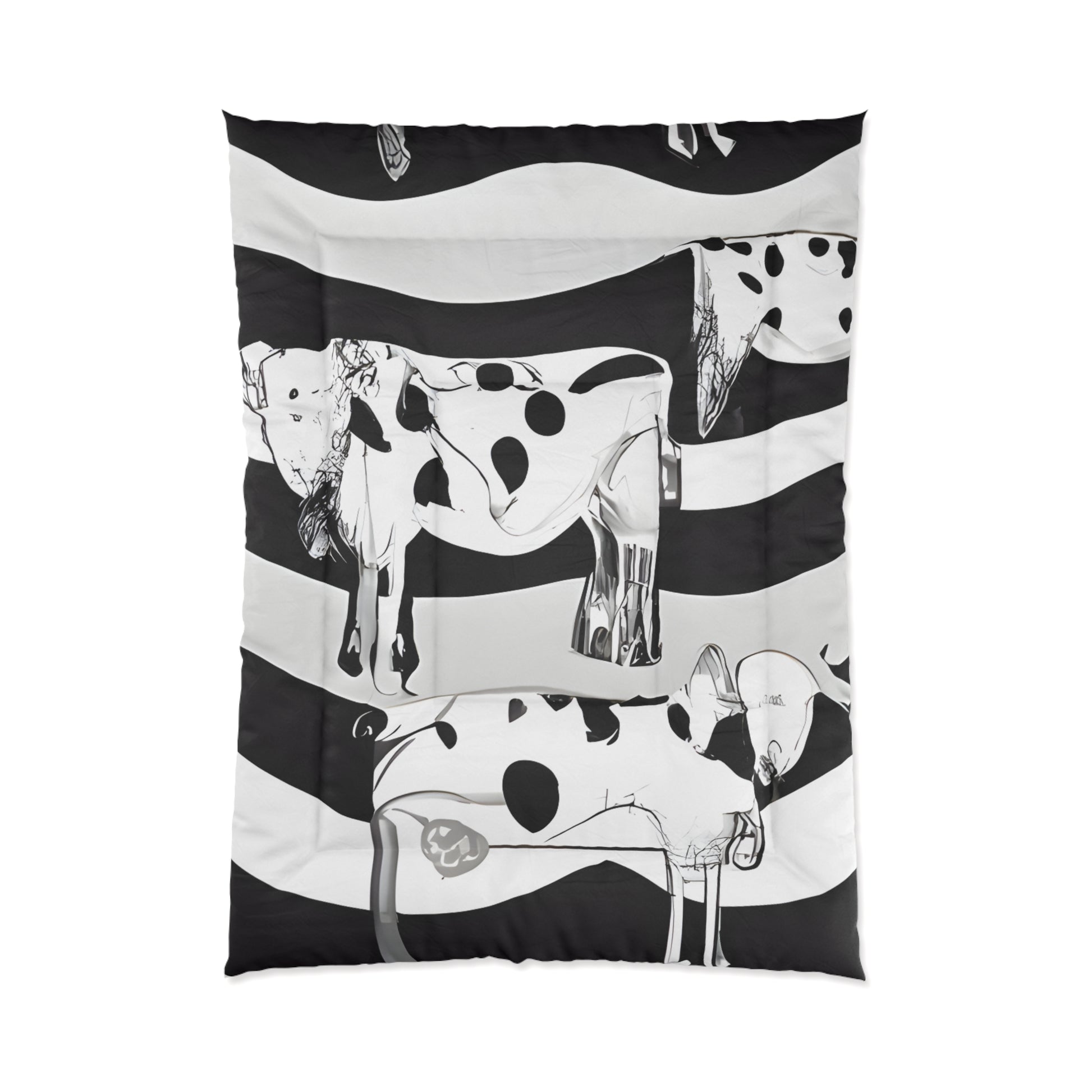Cruellas Cattle Line Comforter, Artsulli - Art is Long, Life is Short, Home Decor, Size, 68" × 92", , , , , 36635661274043
