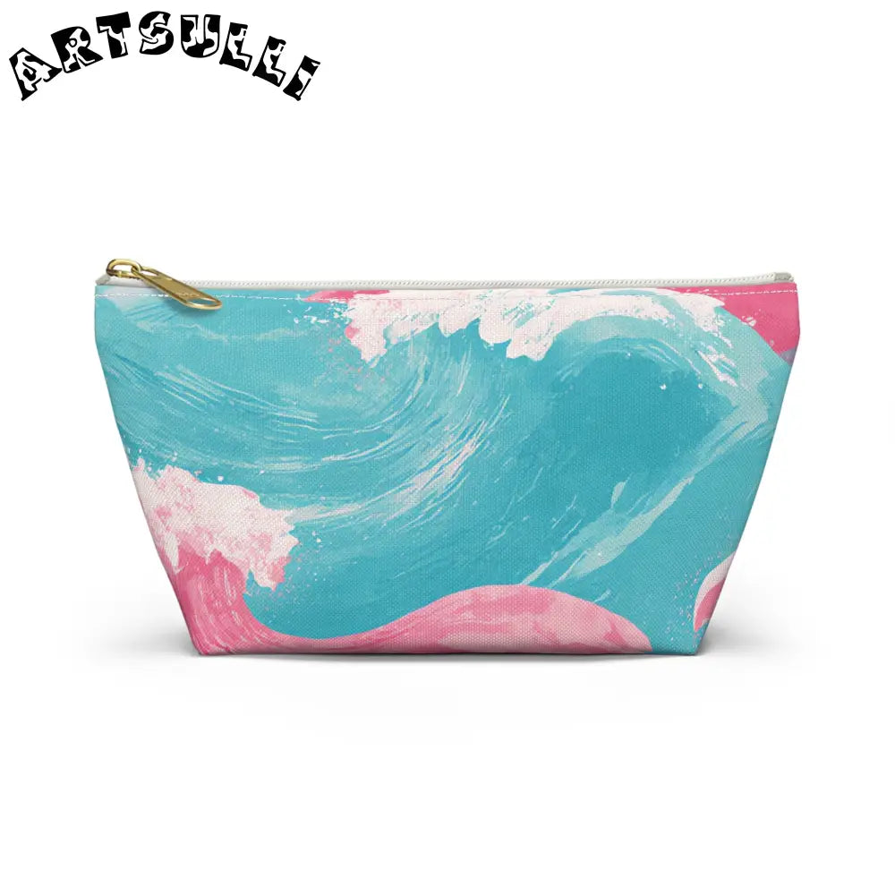 JAKKOUTTHEBXX The Great Pastelwave Pink and Blue Accessory Pouch w