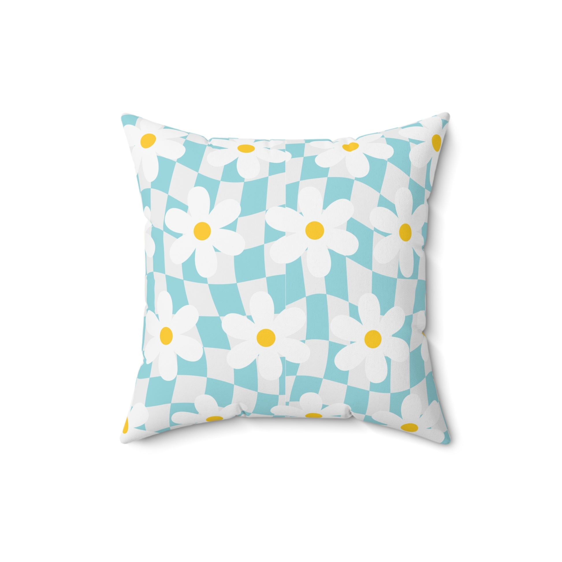 Trippy Check Garden Spun Polyester Square Pillow, Artsulli - Art is Long, Life is Short, Home Decor, , , , , , , 
