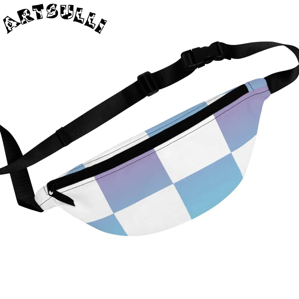 JAKKOUTTHEBXX Vaporwave Check Fanny Pack JAKKOUTTHEBXX Artsulli