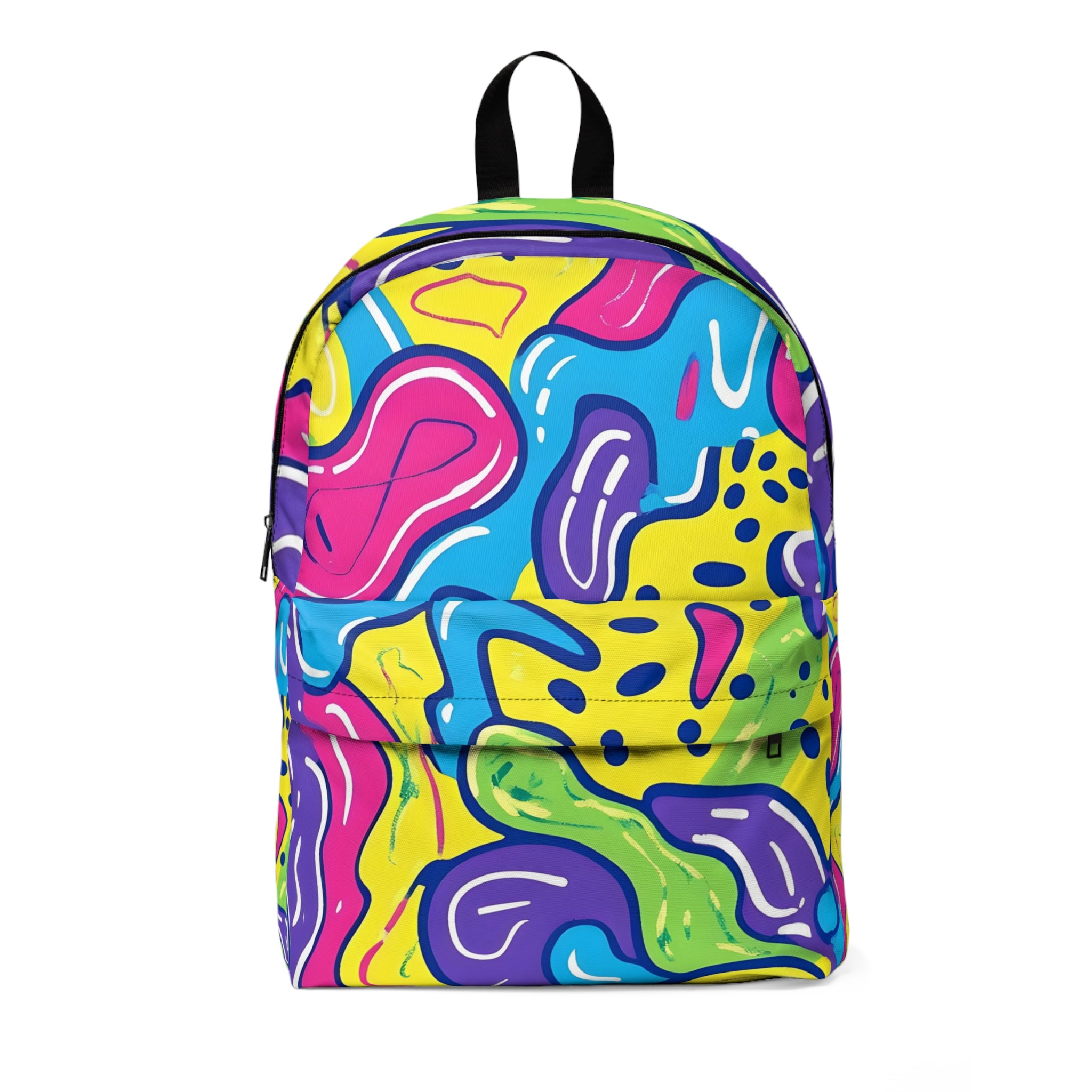 90s Trippy Slime Unisex Classic Backpack, Artsulli - Art is Long, Life is Short, Bags, Size, One size, , , , , 53816793644468405079