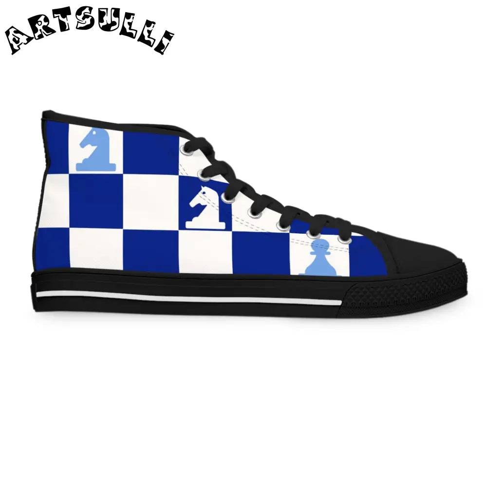 JAKKOUTTHEBXX Checkerboard Chess High Top Sneakers 2025