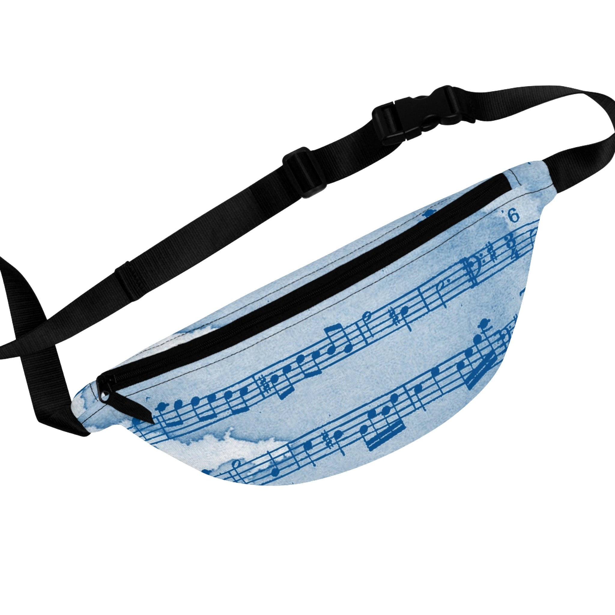 Drip Spill Type Beat Sheet Music Blue Fanny Pack, Artsulli - Art is Long, Life is Short, Bags, Size, One size, , , , , 21894913273531291769