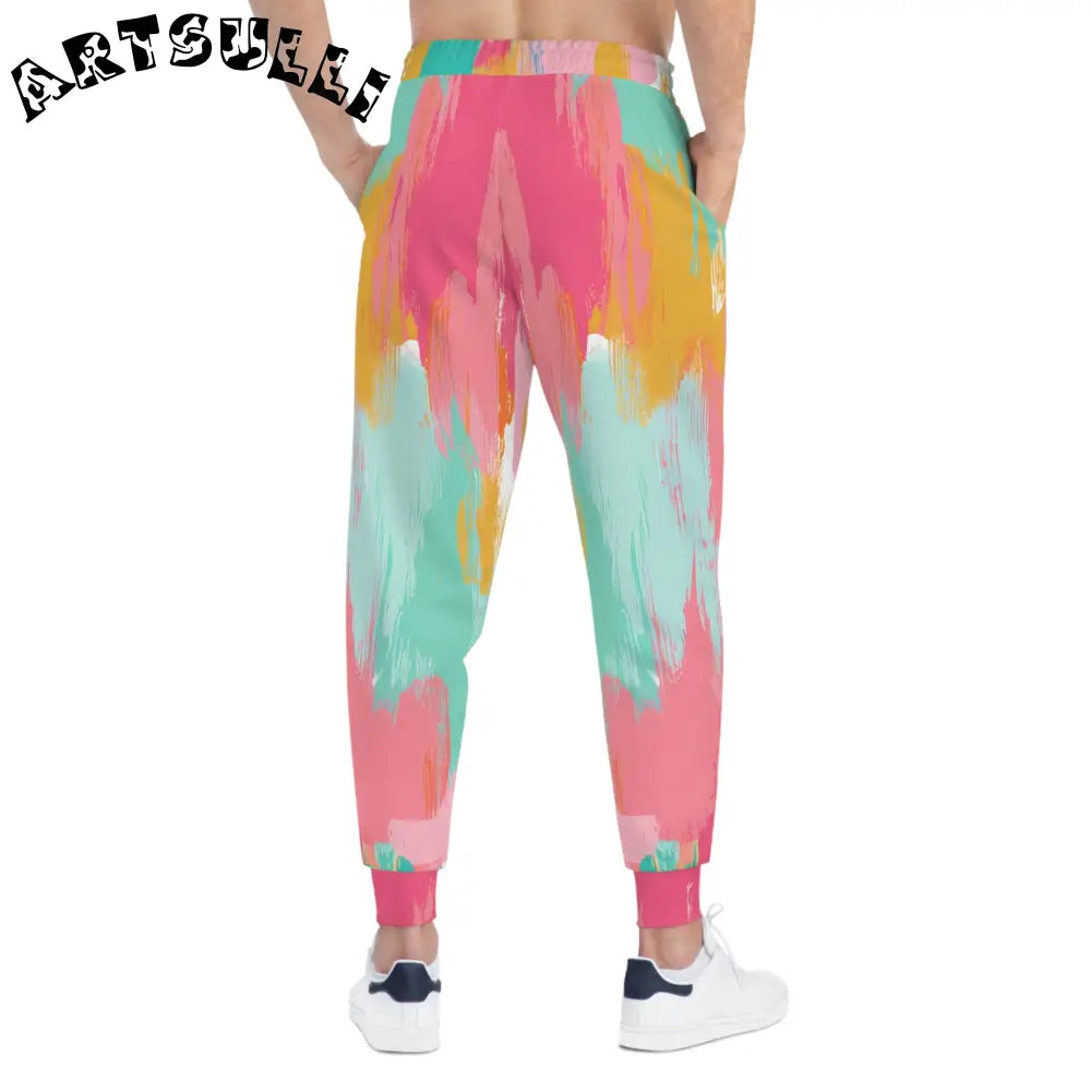 JAKKOUTTHEBXX Preppy Pixel Bloom Athletic Joggers (AOP)