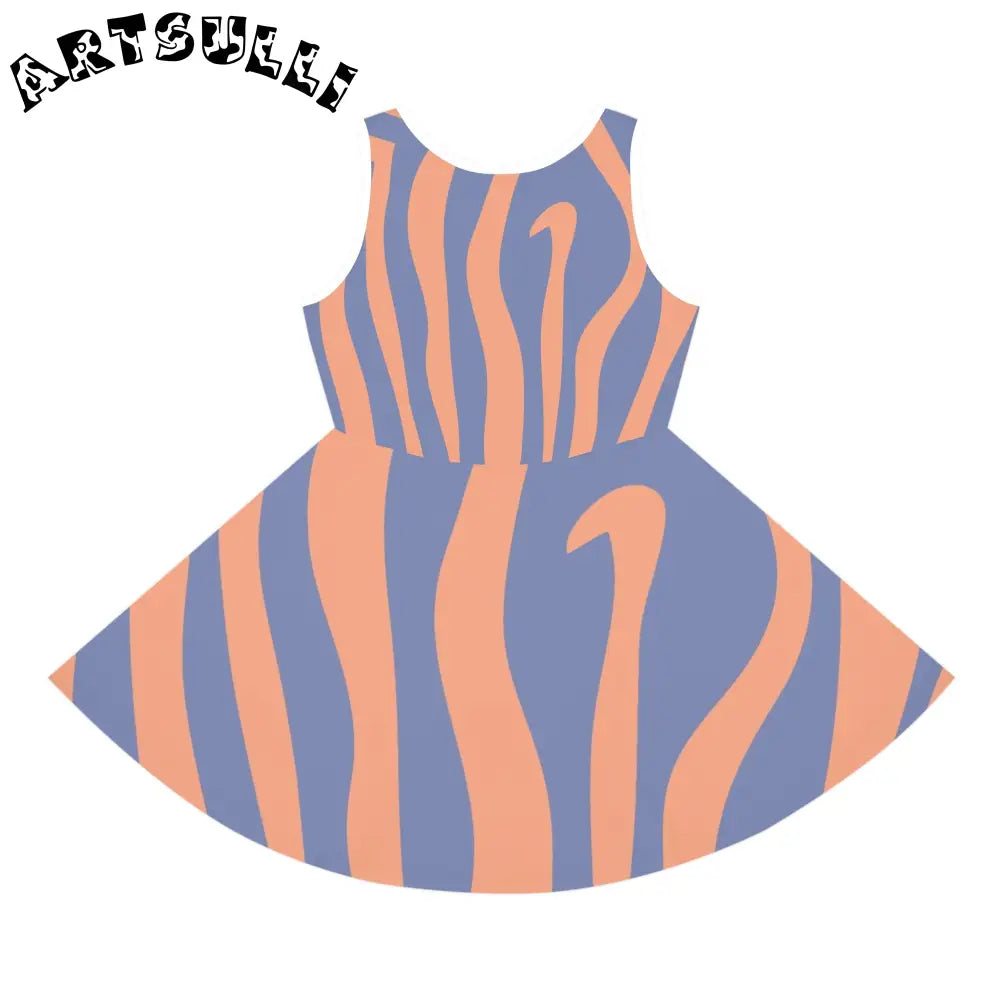 JAKKOUTTHEBXX Easy Going Wavy Stripe Sleeveless Sundress 2025