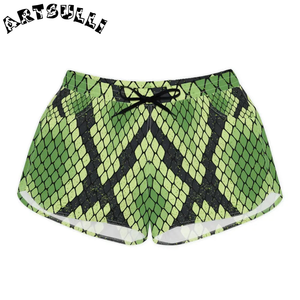 JAKKOUTTHEBXX Snake Skin Women’s Casual Shorts (AOP) JAKKOUTTHEBXX
