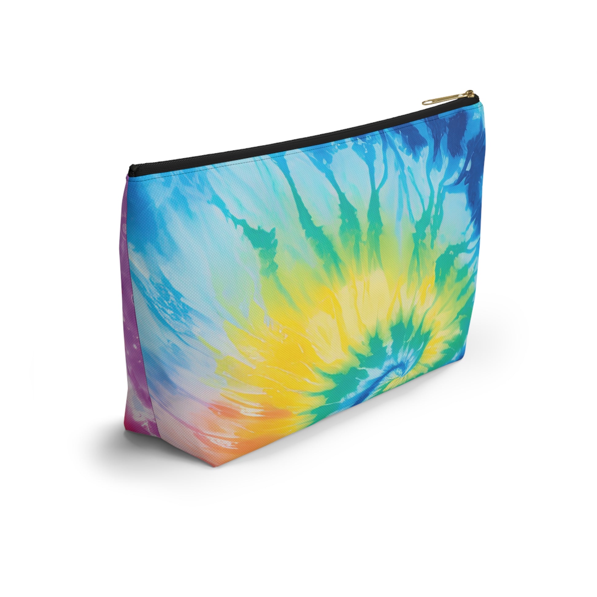 Tie Dye Accessory Pouch w T-bottom, Artsulli - Art is Long, Life is Short, Bags, , , , , , , 