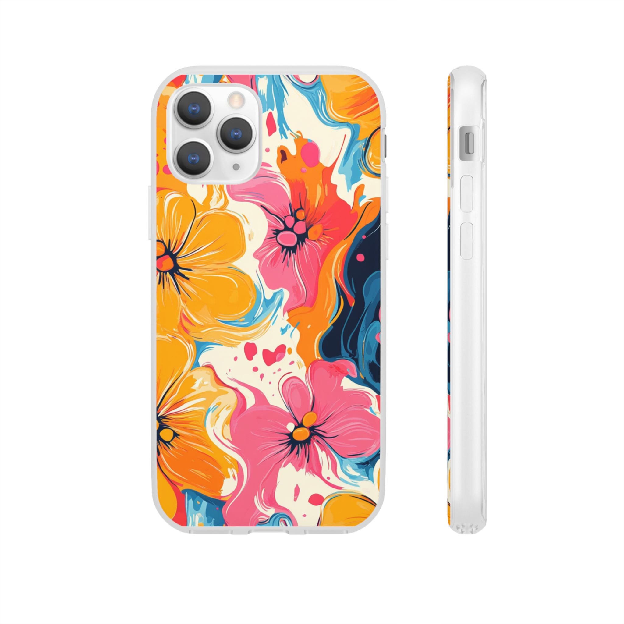 Vibrant Abstract Floral Flexi Case, Artsulli - Art is Long, Life is Short, Phone Case, Size, iPhone 11 Pro with gift packaging, , , , , 87284608872807408326