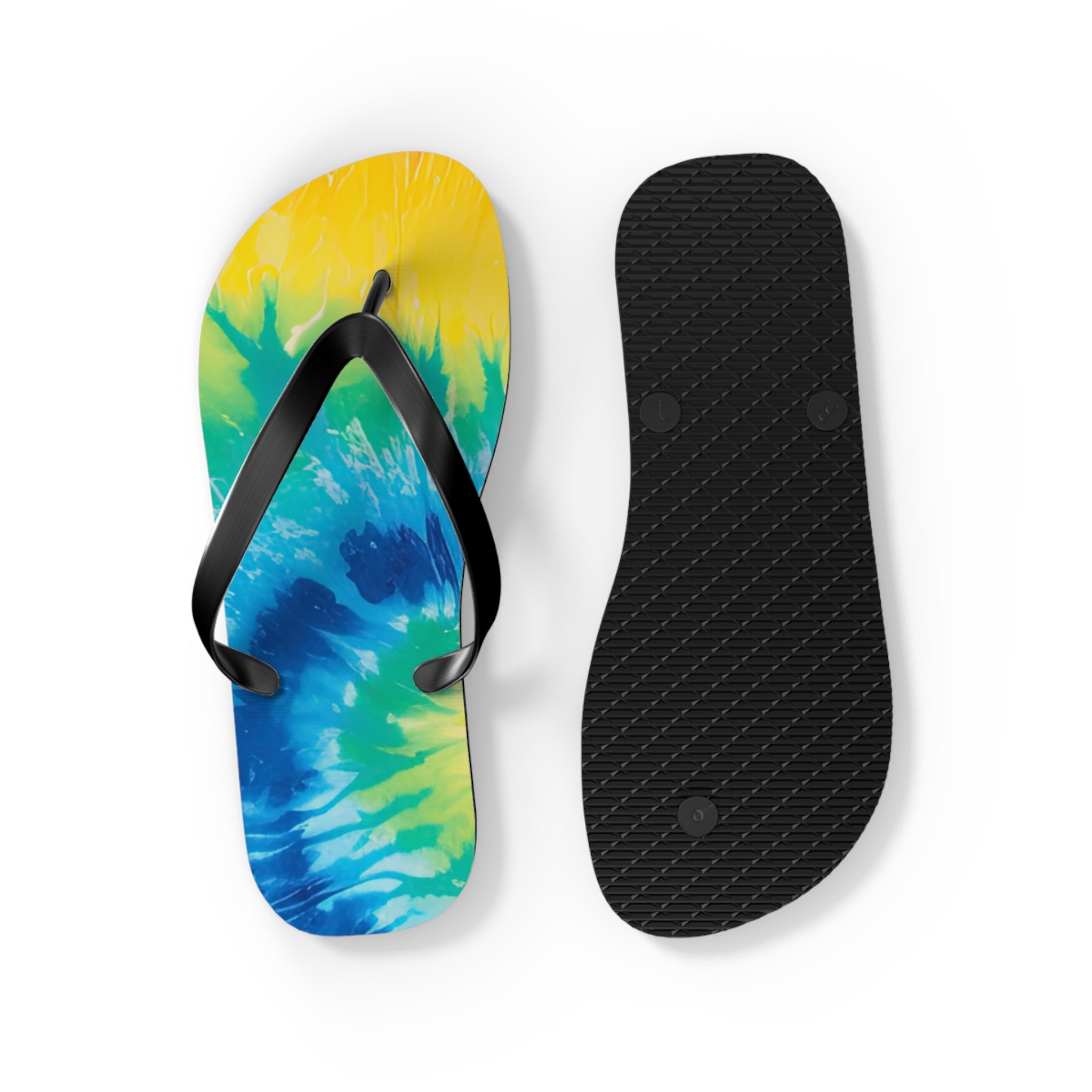 Tie Dye Flip Flops, Artsulli - Art is Long, Life is Short, Shoes, , , , , , , 