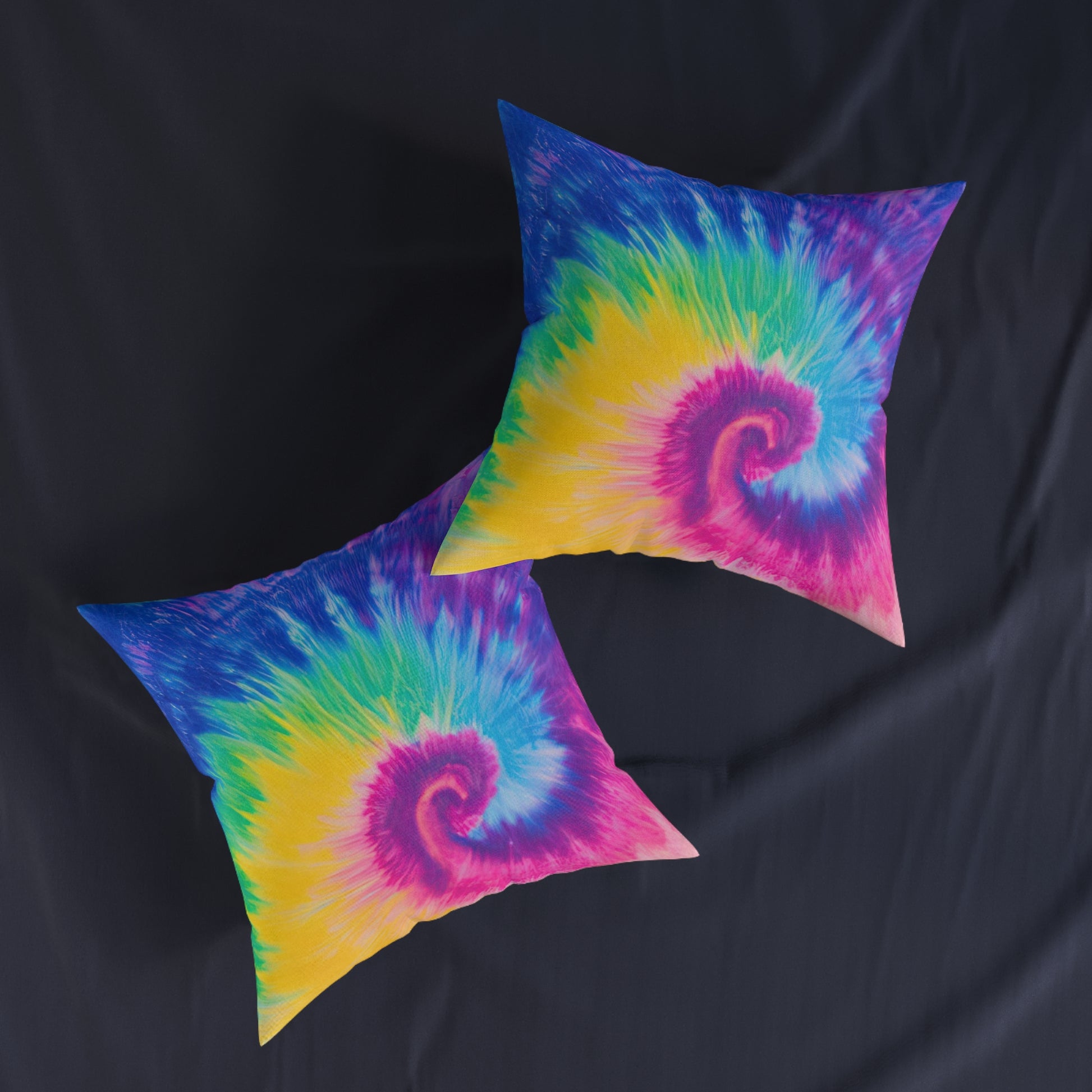 Psychedelic Tie Dye Square Pillow, Artsulli - Art is Long, Life is Short, Home Decor, , , , , , , 